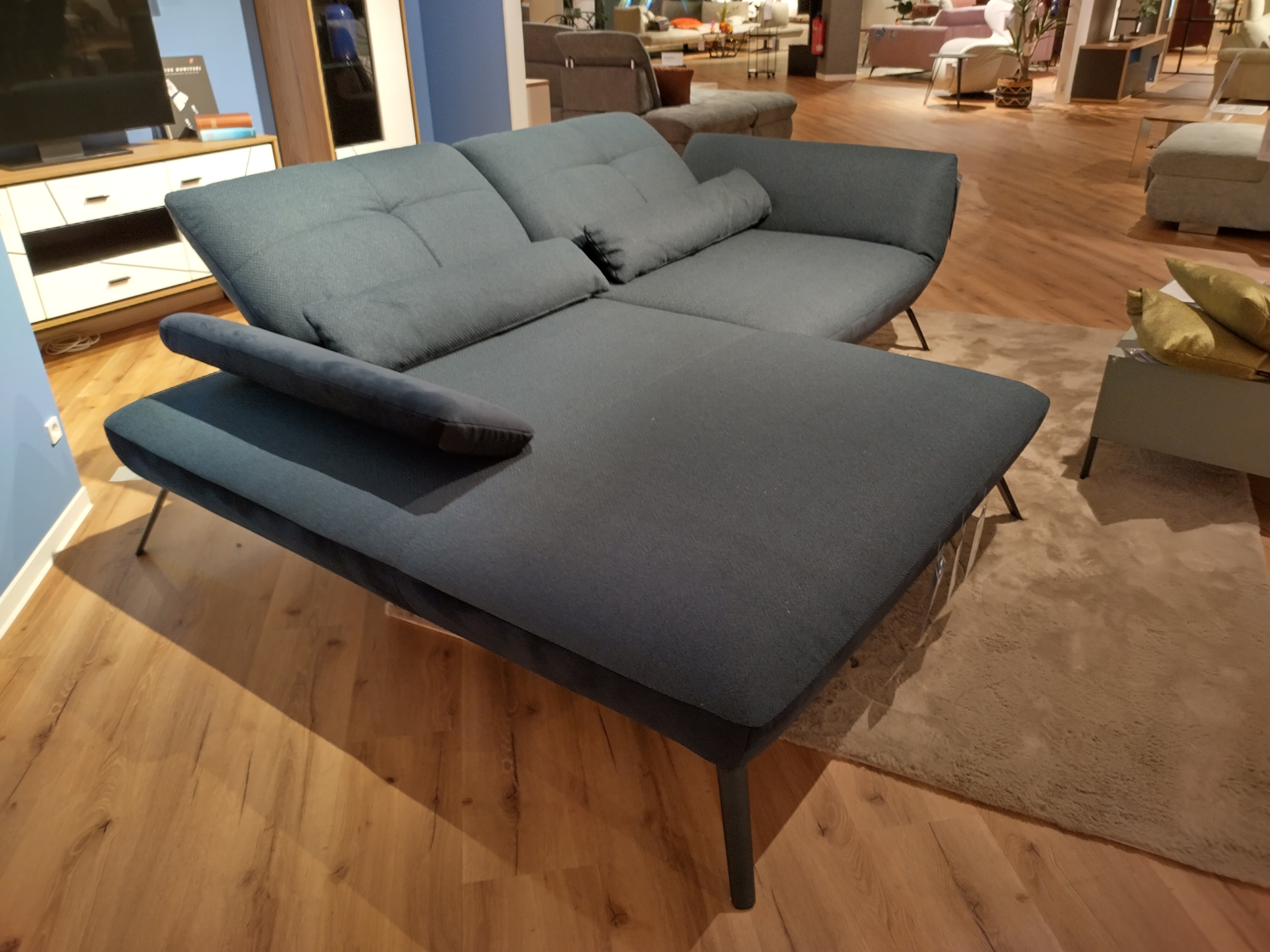 Ecksofa, dunkelblau - LS 700821