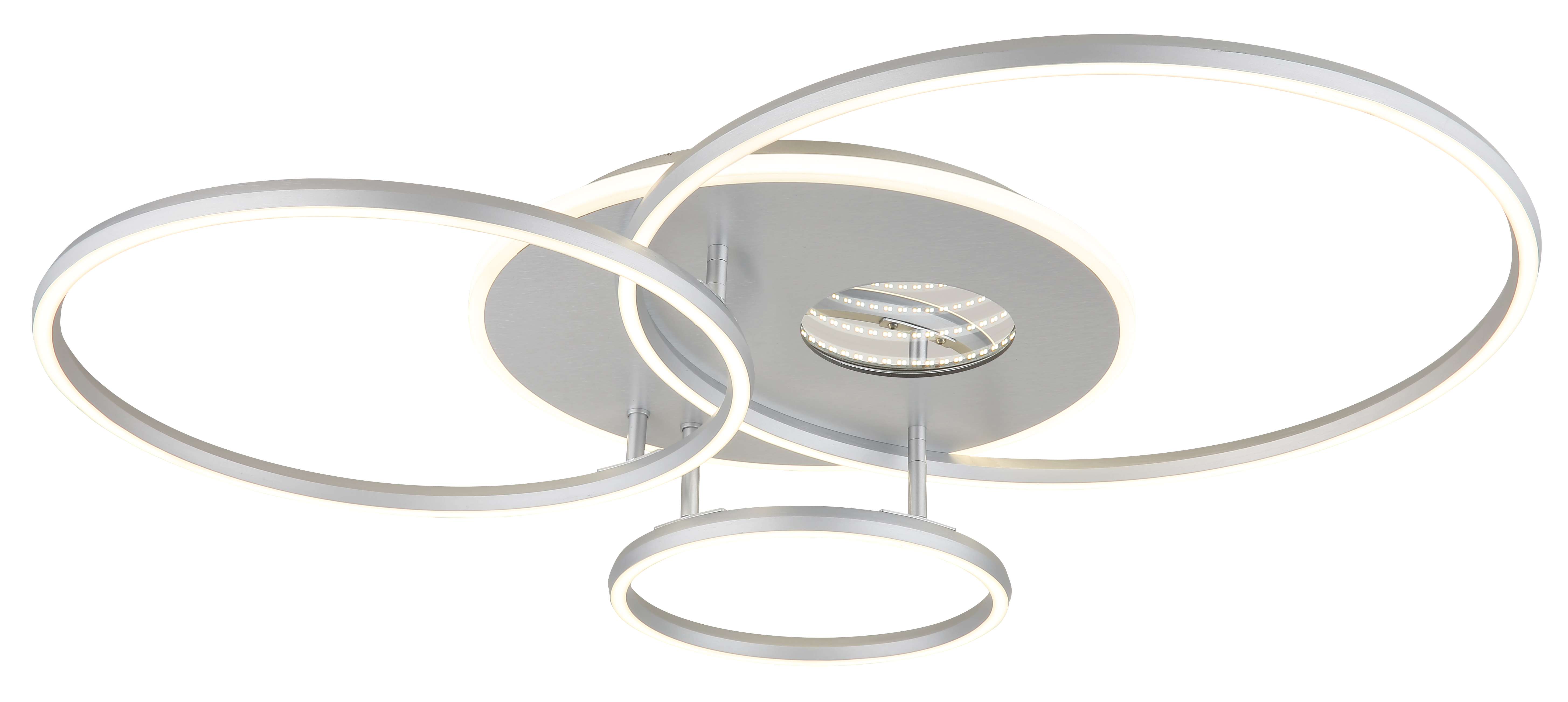 Deckenleuchte INVERTINA - Alu Gebürstet silber matt, LED