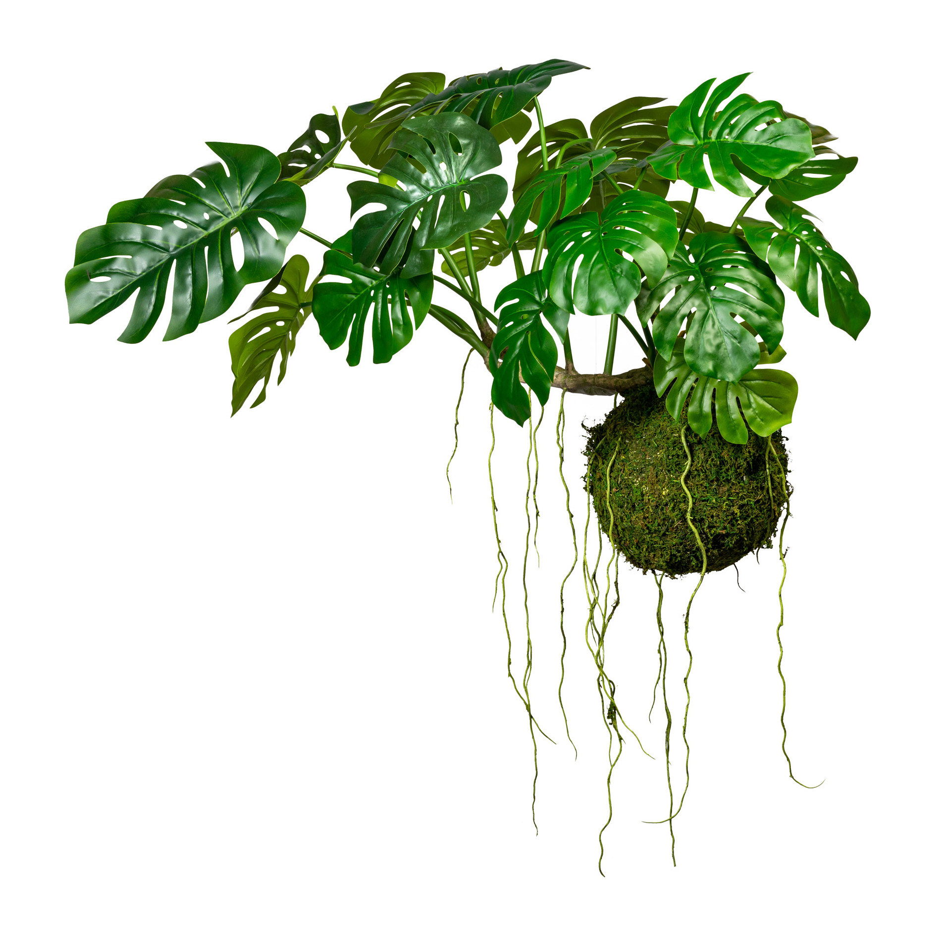 Kunstphilodendron - Splitphilodendron x19 Bl., Drahthänger