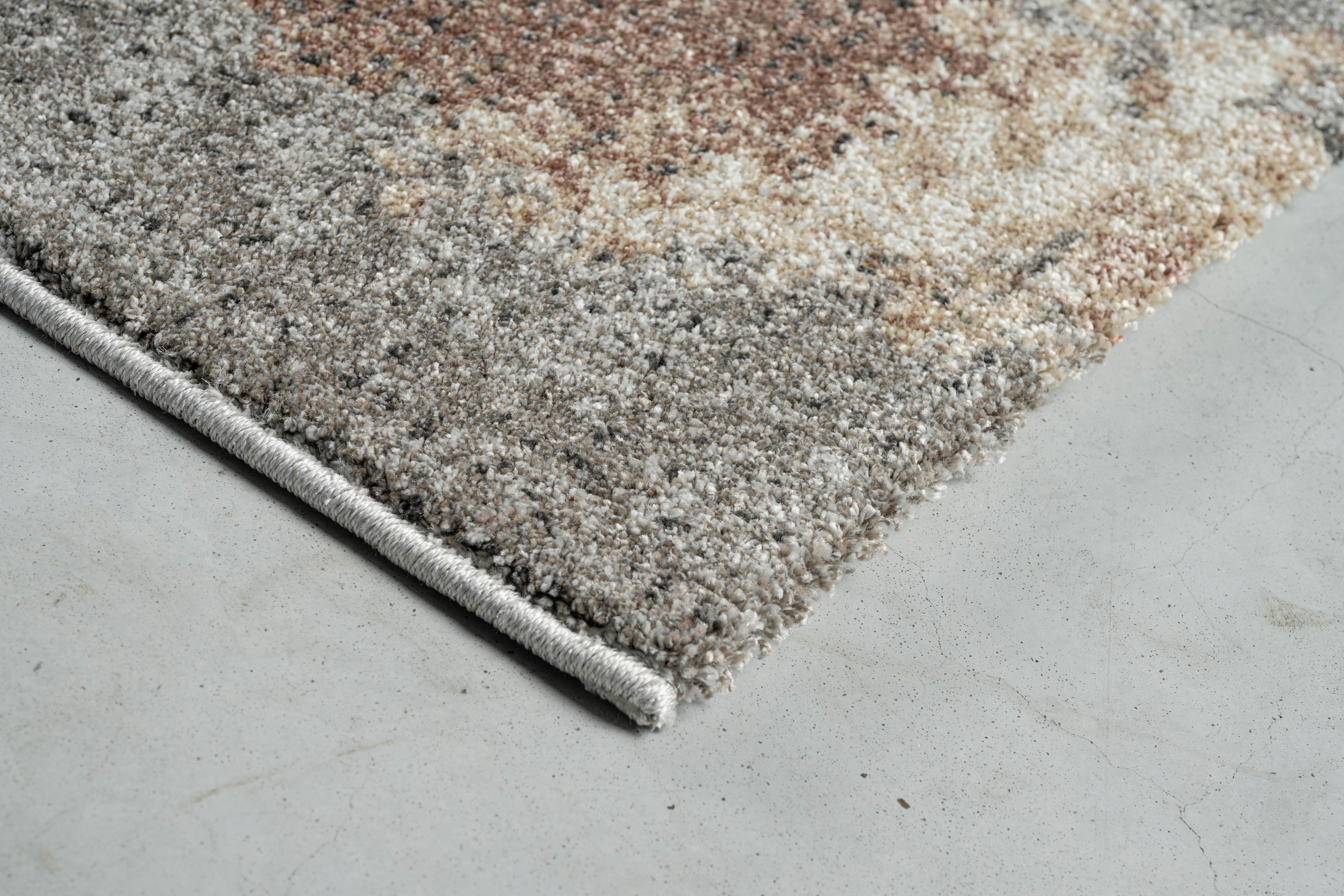 Webteppich, braun-grau-weiß, 160x230 cm - Radison