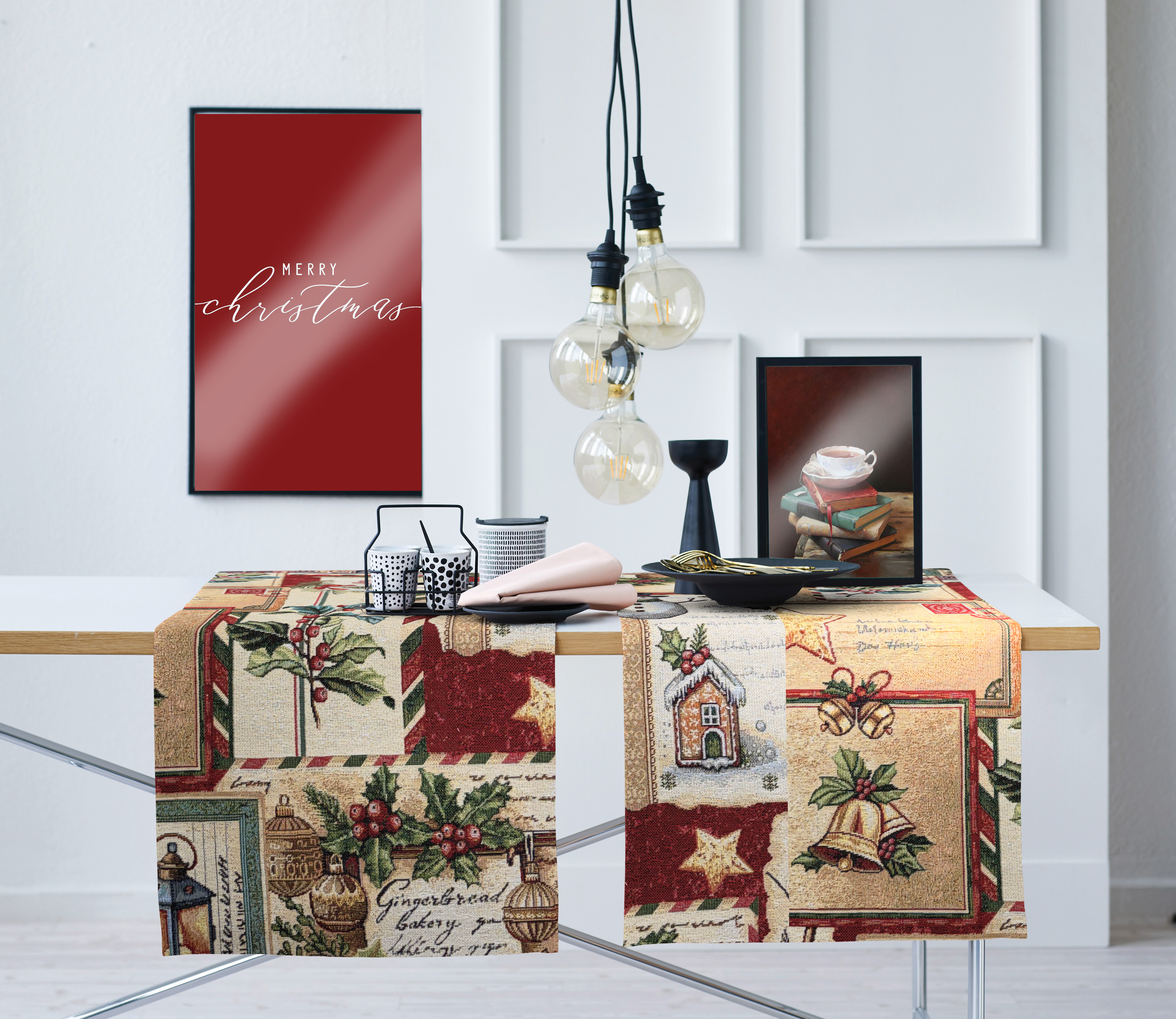 Läufer, ca. 48X140cm - natur / beigetö