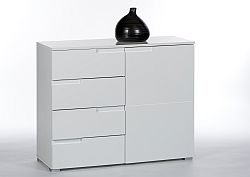 Kommode, weiß MDF hochglanz - BRICE