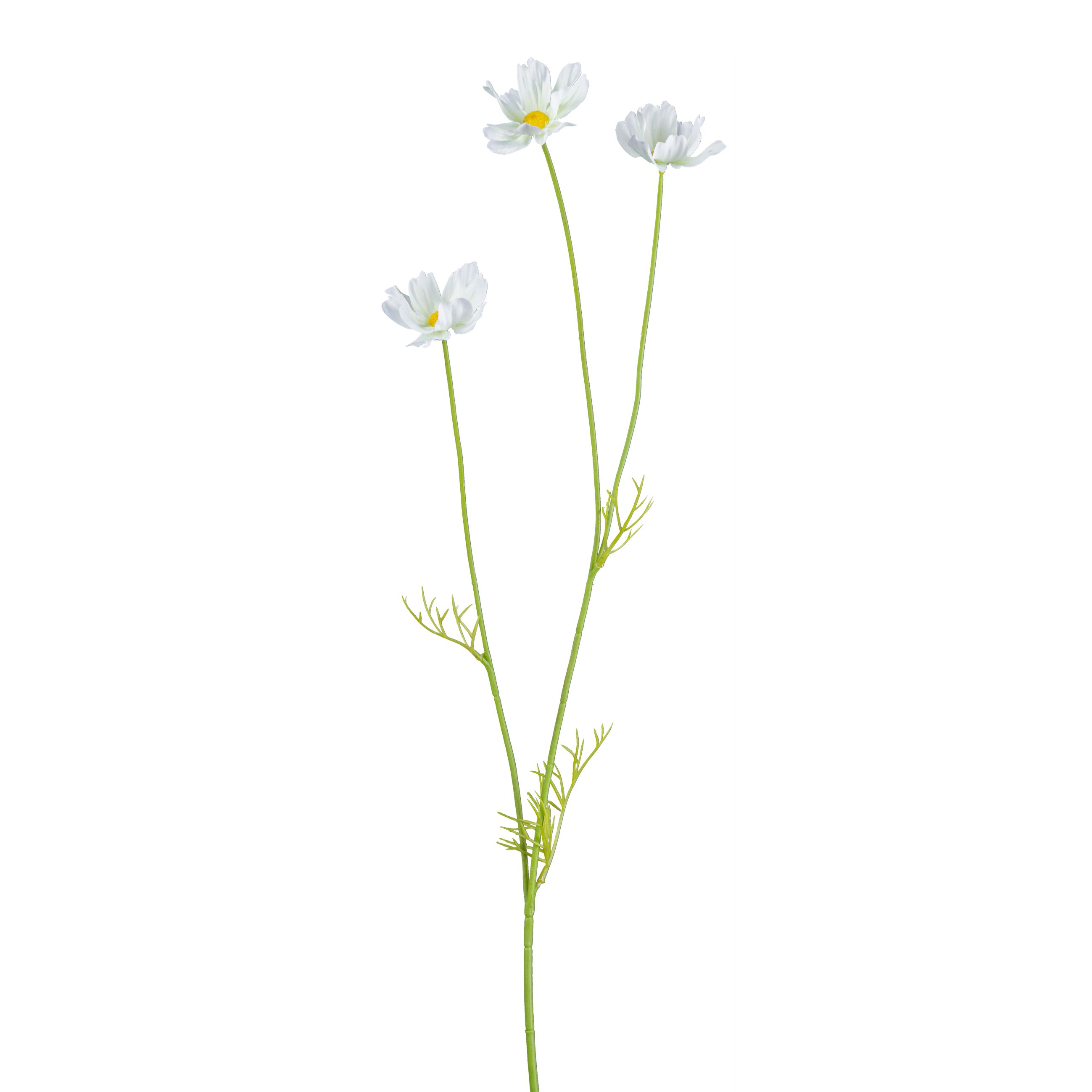 Kunstblume - Cosmoszweig, 58 cm, weiß