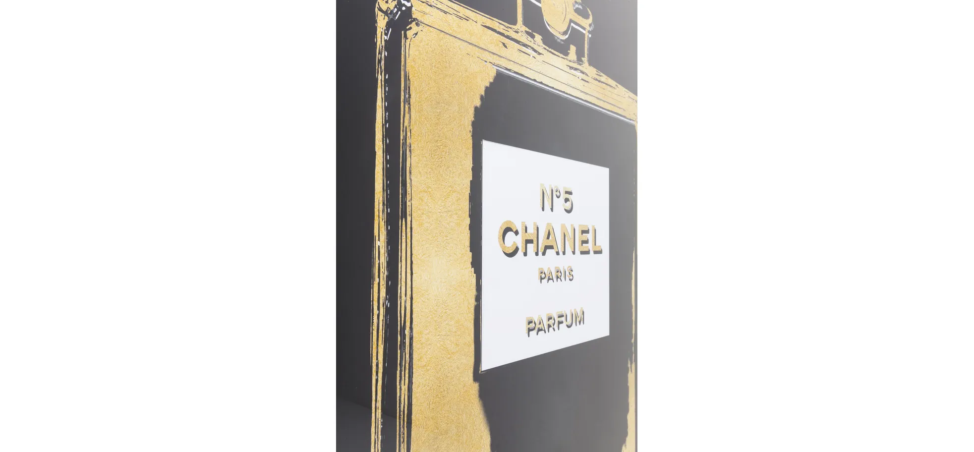 Bild- BHT ca. 115x115x4,7 cm, Schwarz, Goldfarben