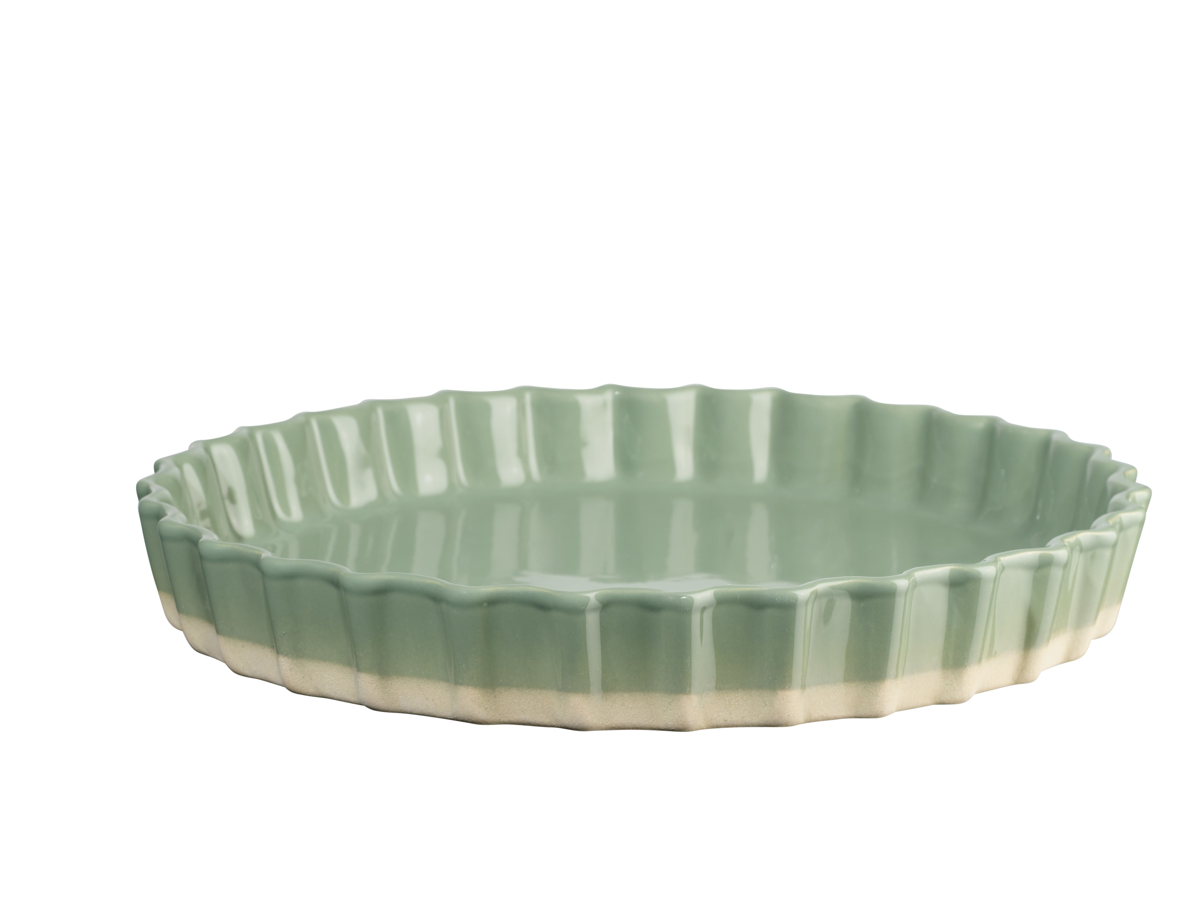 Tarteform salbei, D. 30 cm, H. 4 cm - Grande