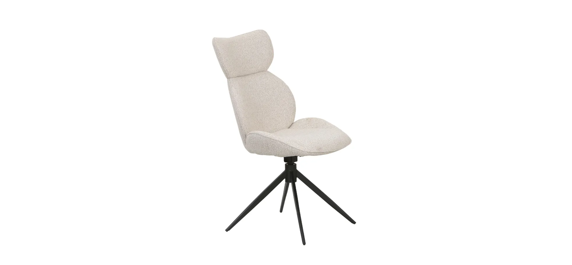 Vierfußstuhl, beige - Mirna