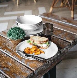 Tafelset Terra 8tlg. - weiß