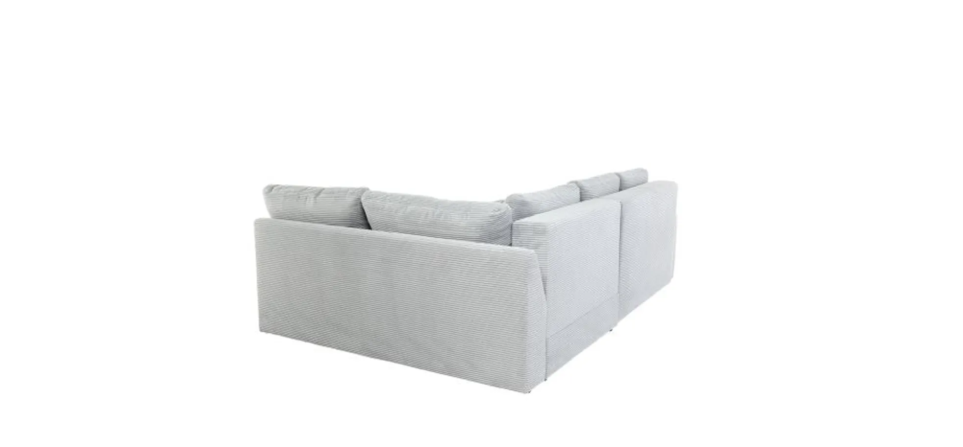 Ecksofa JANIS - 2,5-Sitzer, Ecke rechts inkl. Schlaffunktion , Stoff, Hellgrau Ecksofa JANIS - 2,5-Sitzer, Ecke rechts inkl. Schlaffunktion , Stoff, Hellgrau