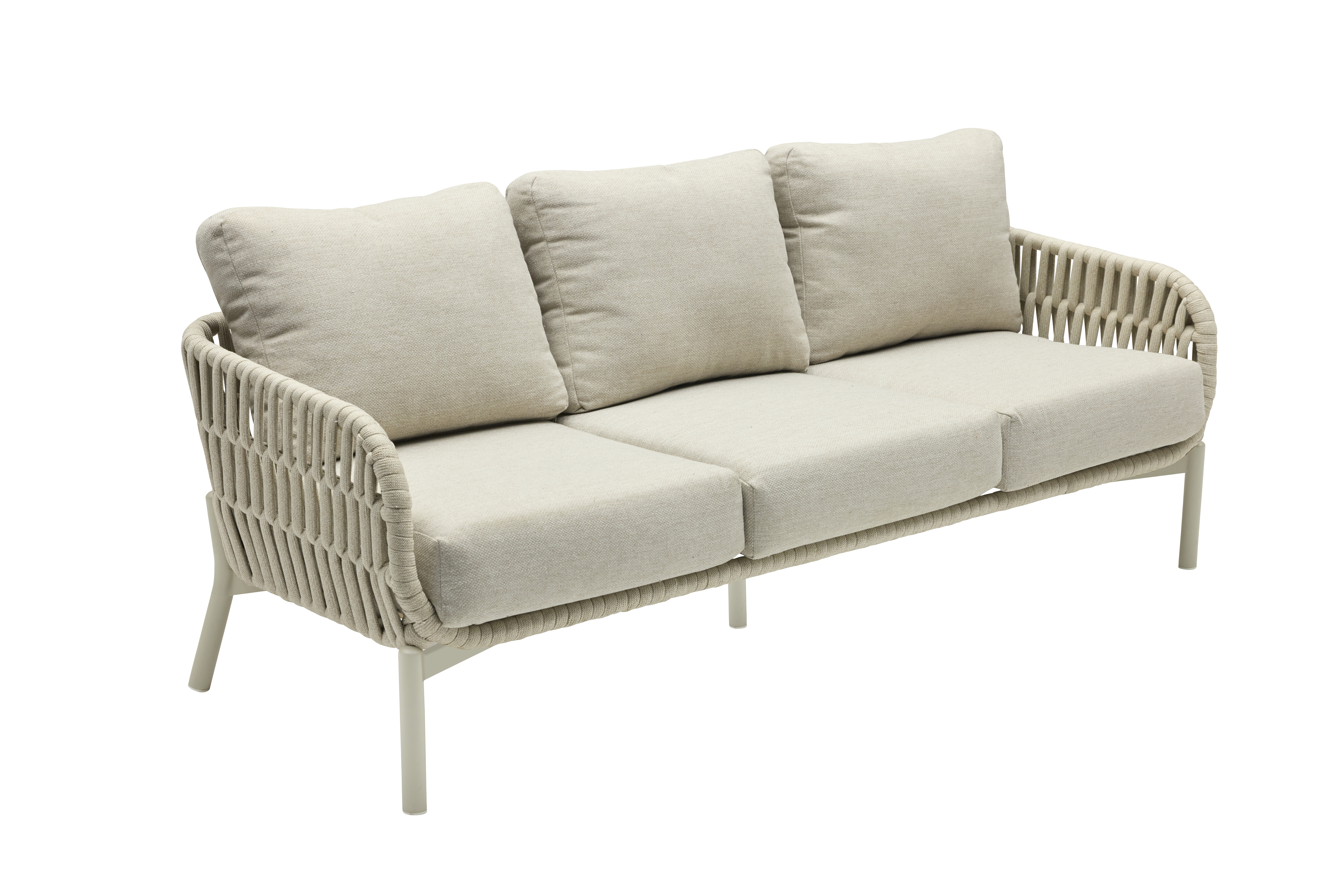Dining-3er Sofa, Rope natur  - Terrano