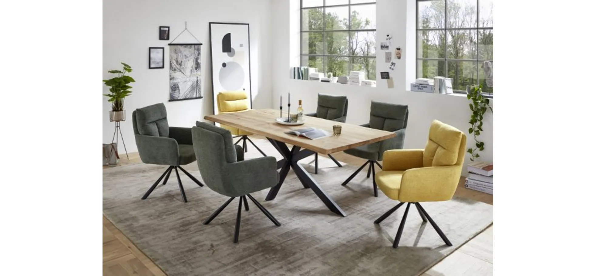 Armlehnstuhl, gelb - MyStyle 4021