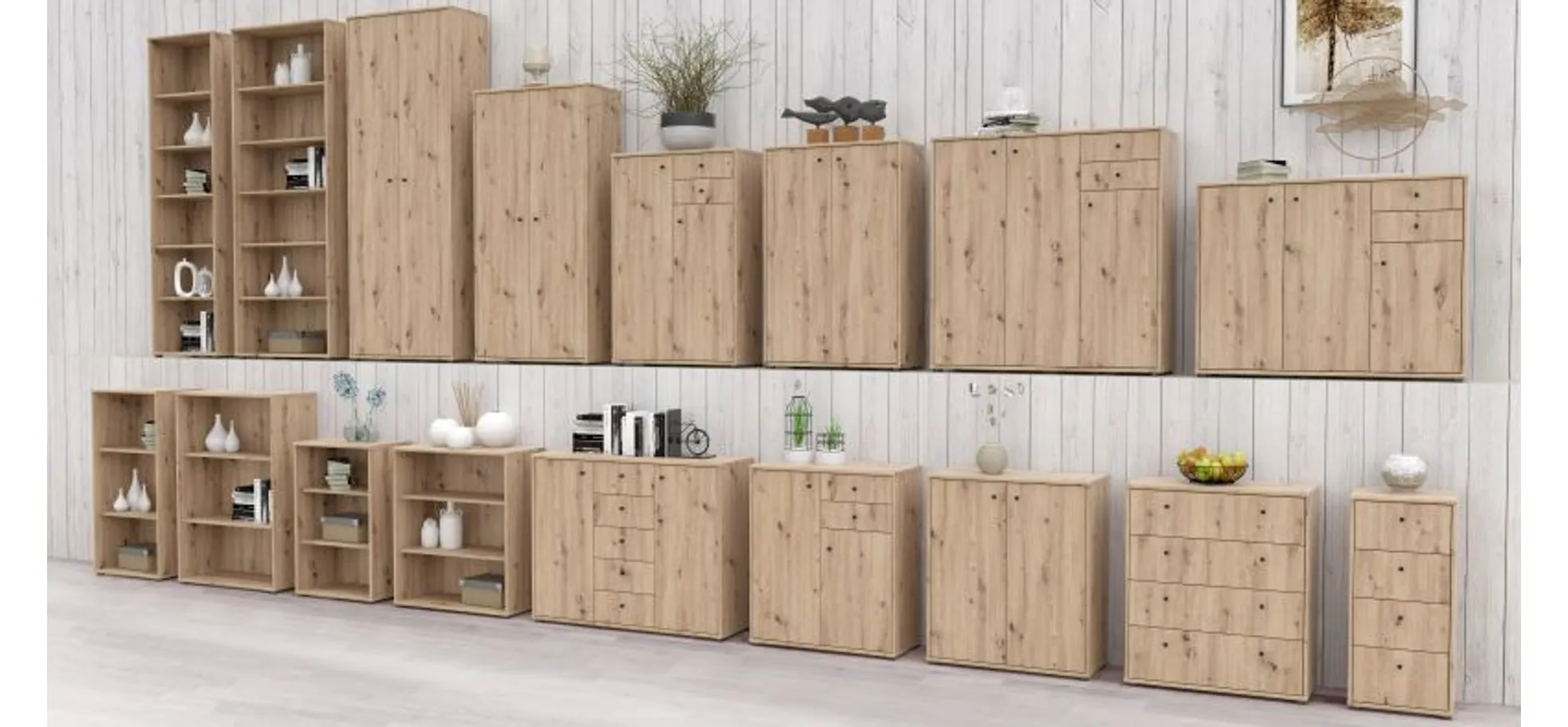 Kommode, Artisan Eiche - Faik