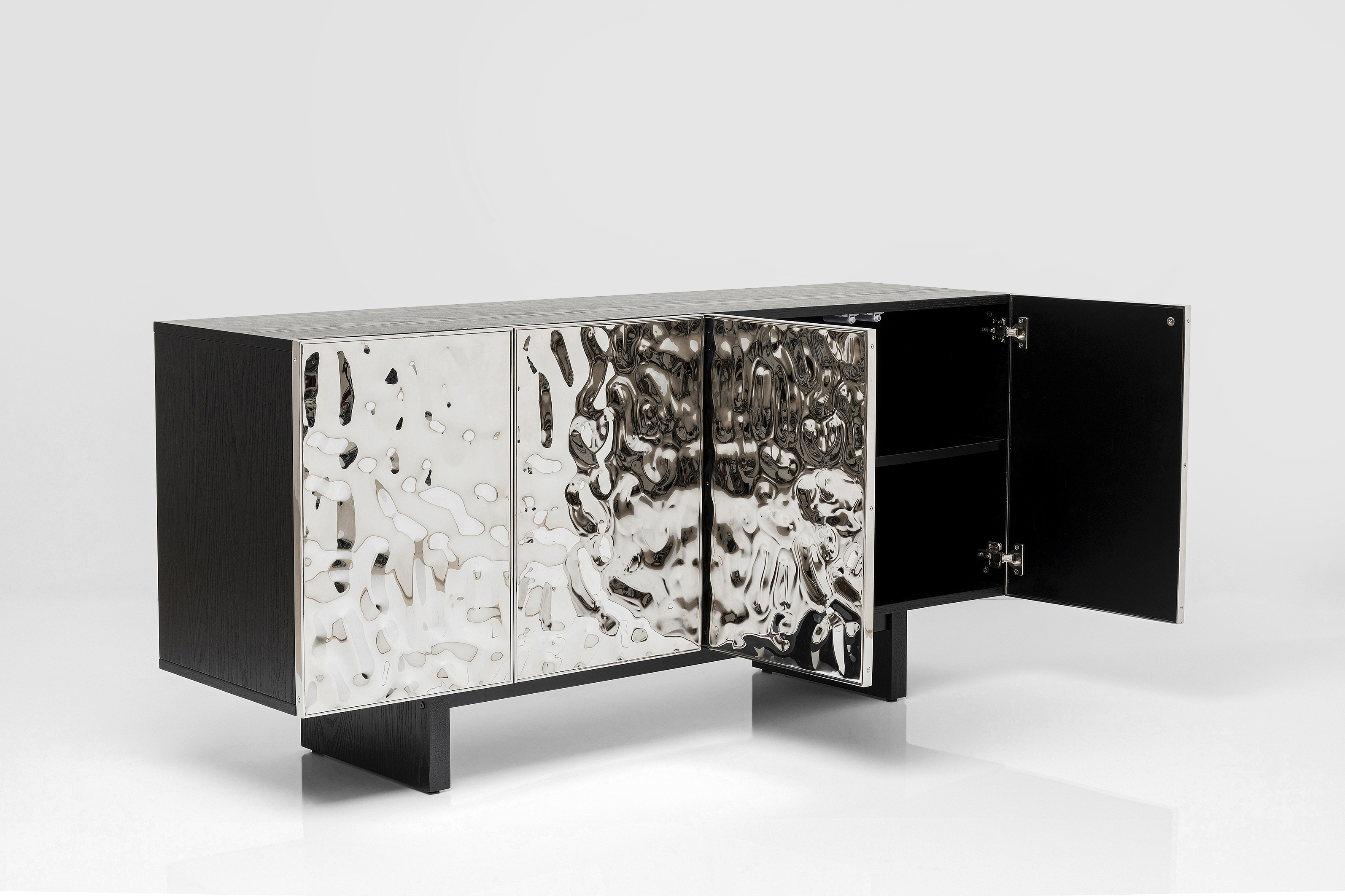 Sideboard Caldera, Esche furniert, Edelstahl - Caldera