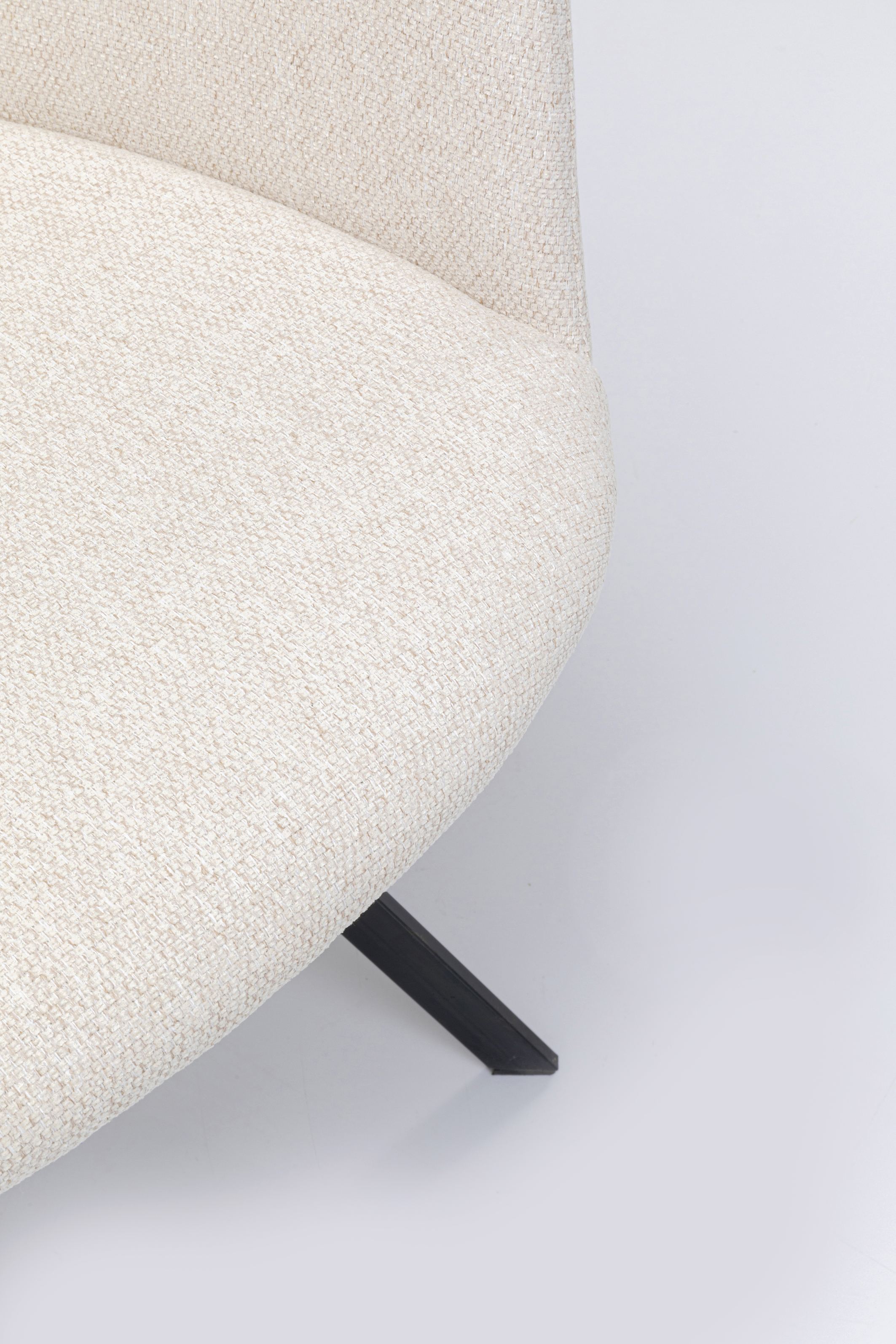 Drehstuhl mit Armlehnen Coco, creme - Coco
