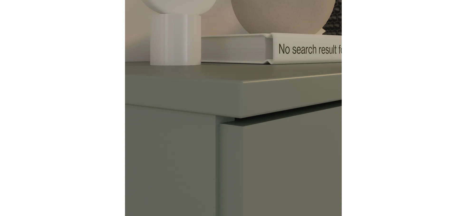 Kommode, Salbei, 2 Türen, 1 Schub - Finella