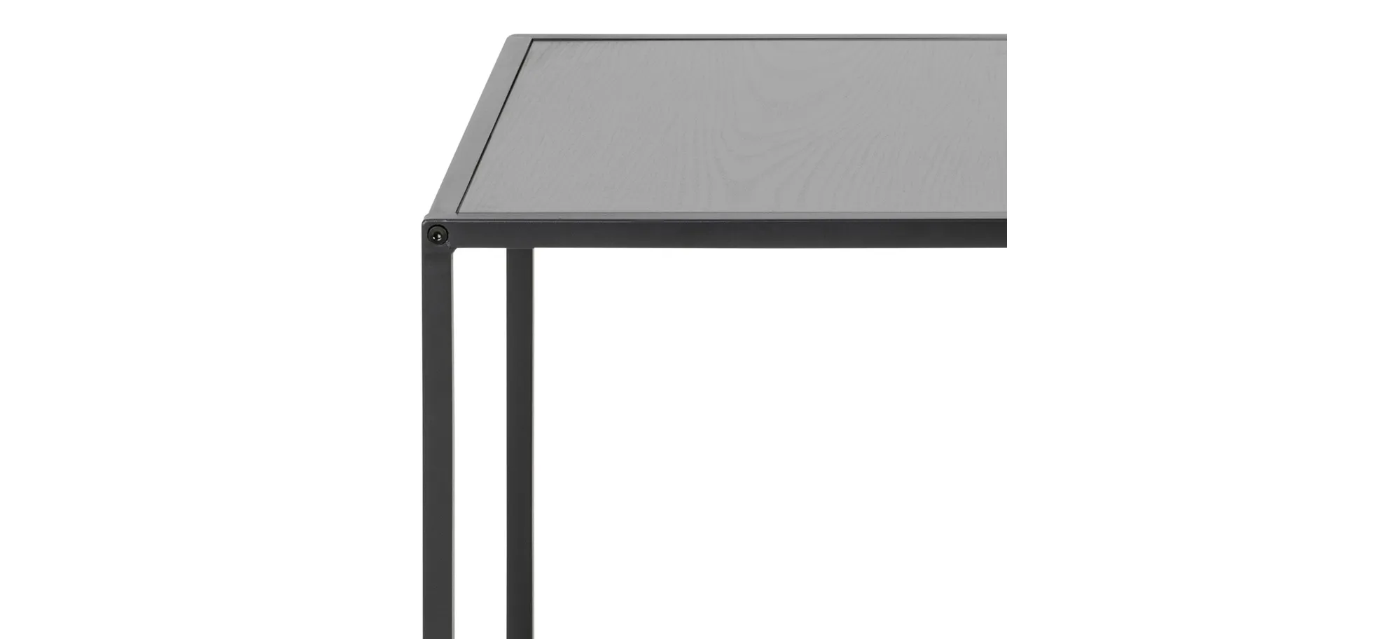 Couchtisch - 2er Set, Esche schwarz, Schwarz 