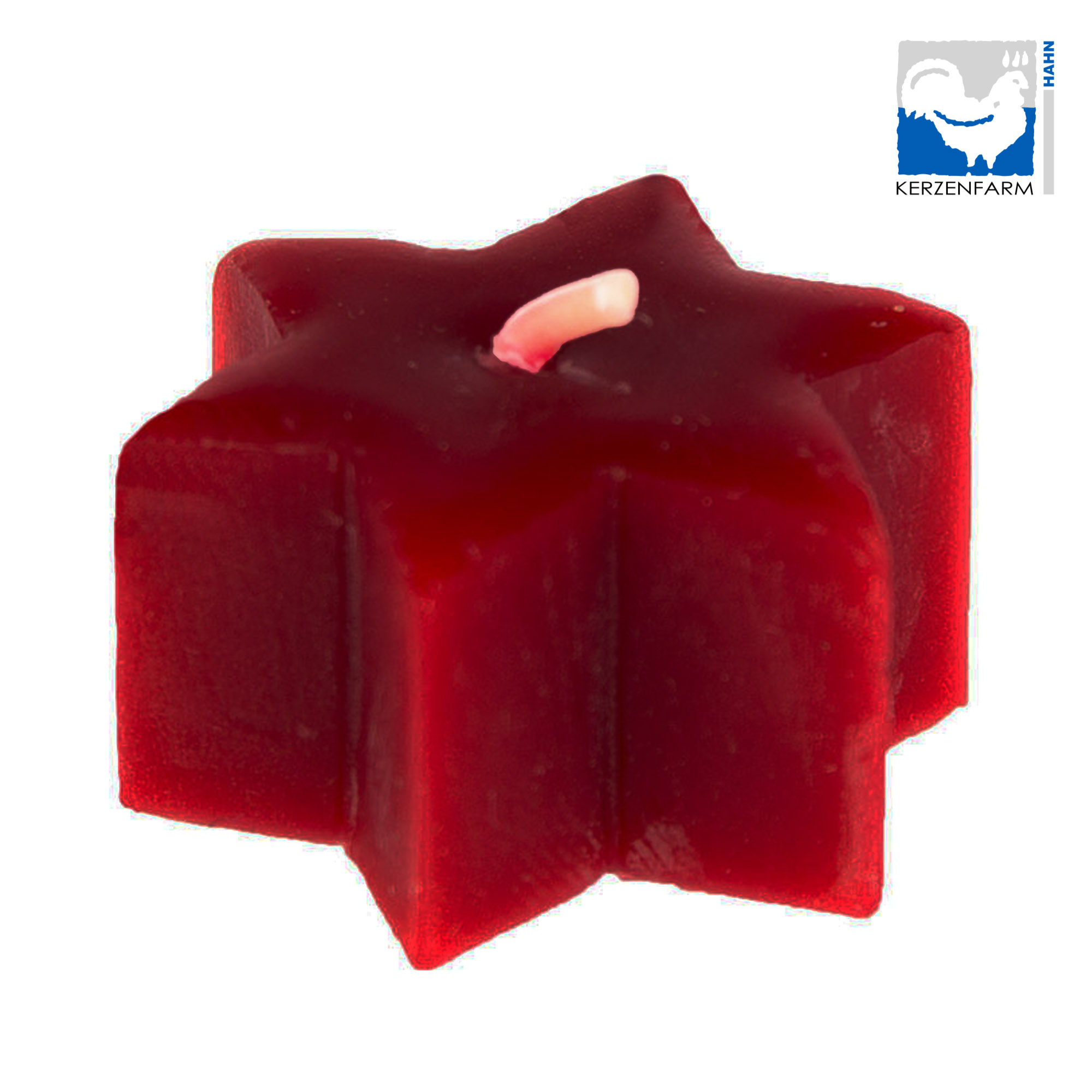 Bienenwachs Stern rot 50er-Pack - 18x40mm