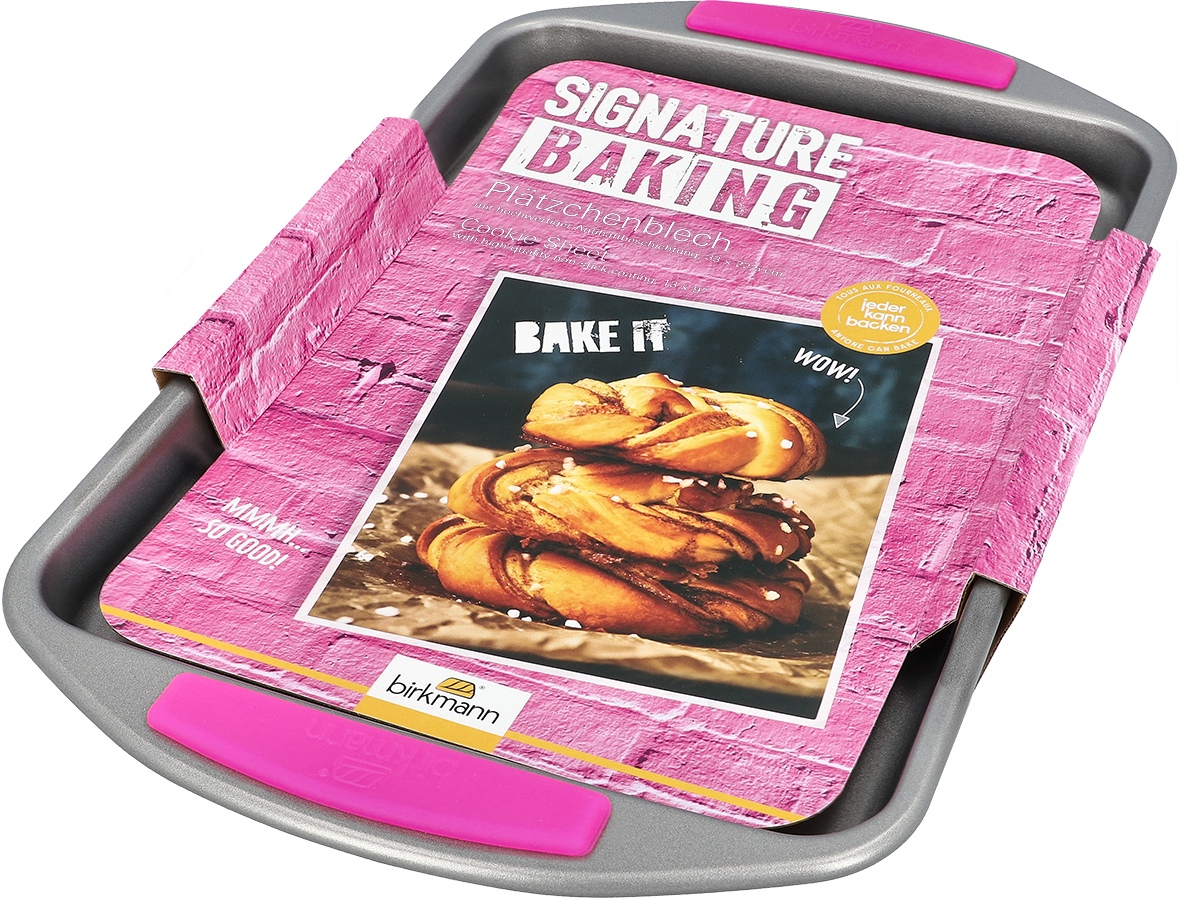 Backblech Signature Baking, mit Griff - 33x22,5cm, Höhe 2,5cm, mit Antihaftbeschichtung