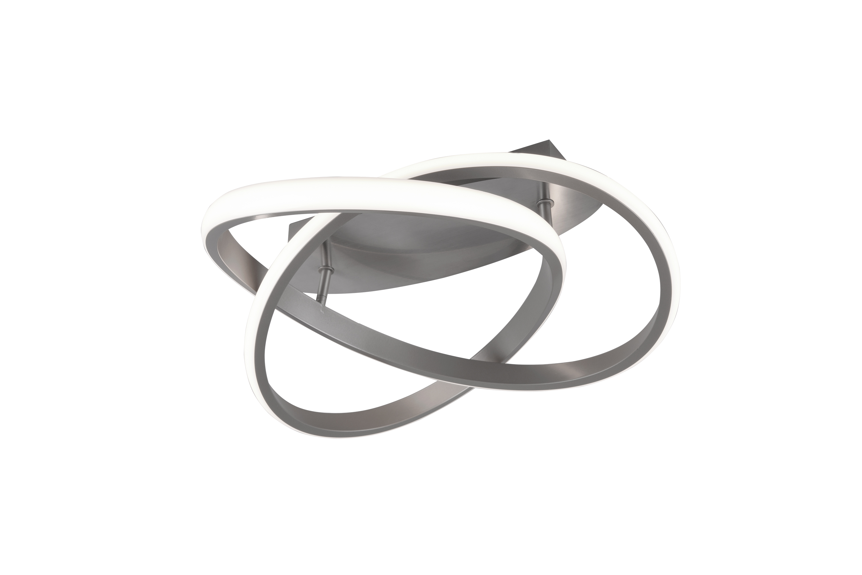 Deckenleuchte Course - 1flg., Metall/Nickel matt, ca.18,8 x Ø45 cm