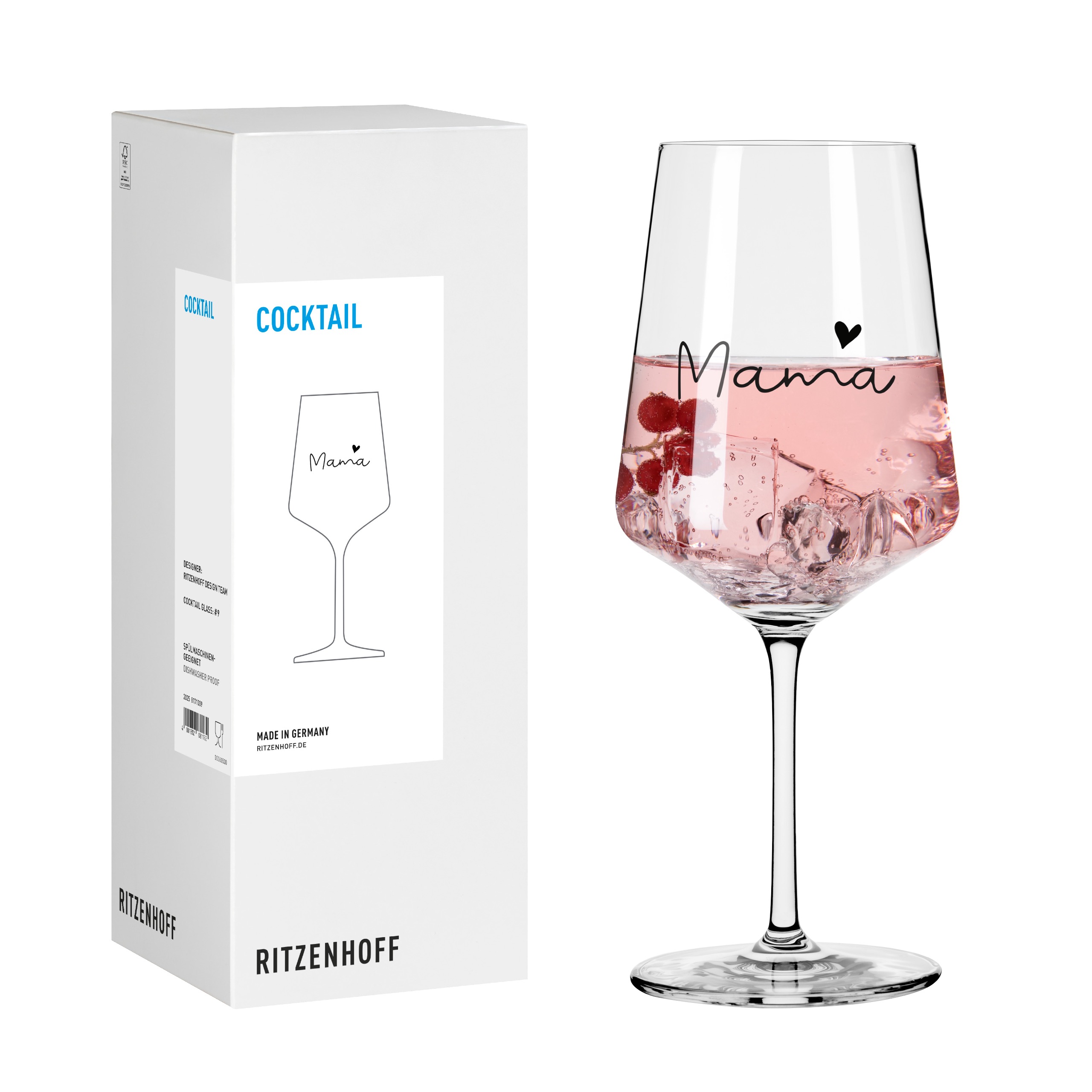 Ritzenhoff Cocktailglas Mama - Mama Schwarz