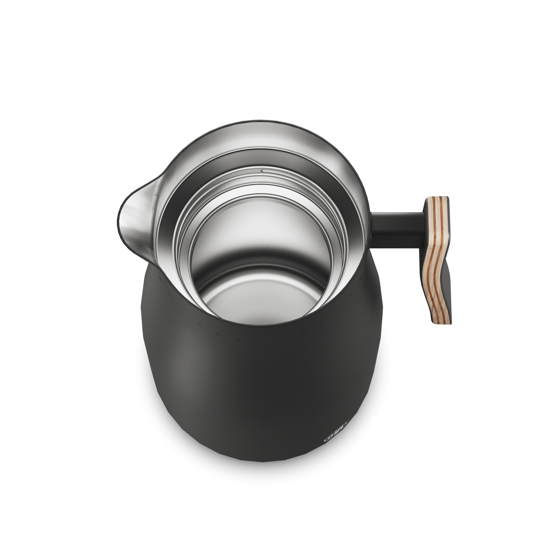 Isolierkanne Studio Allure, ca. 1l, schwarz - 