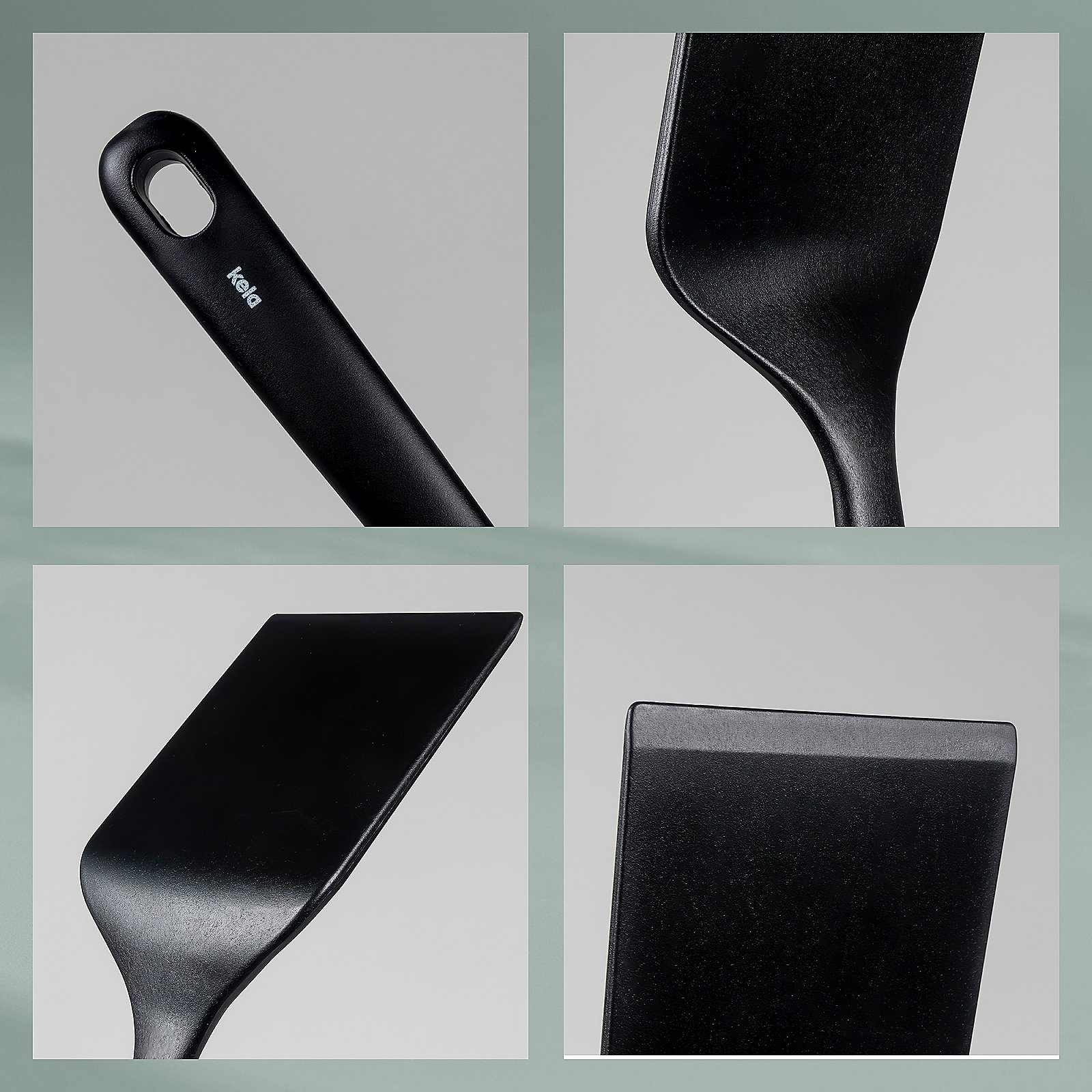 Pfannenwender Apart 8x4x31,5 cm - RecycelterPET-Kunststoff schwarz