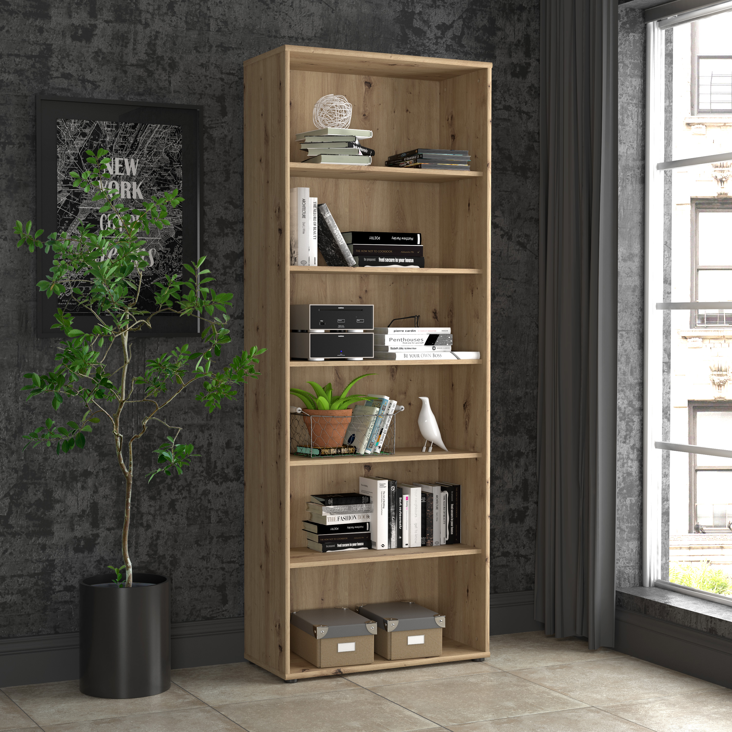 Regal, Artisan Eiche - Faik