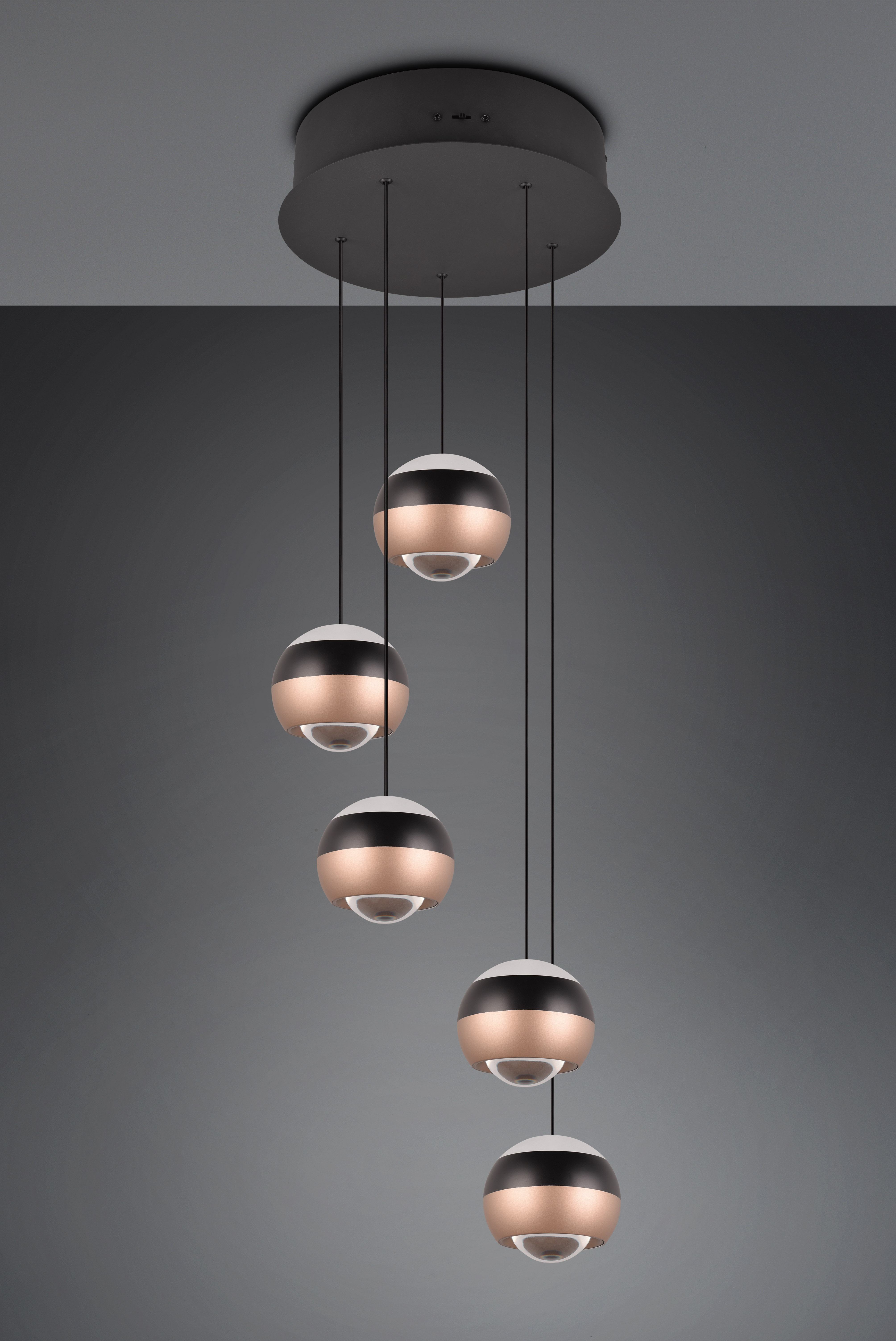 Pendelleuchte Orbit - 5-flg., LED, ca. Ø 30 cm, Höhe ca. 200cm