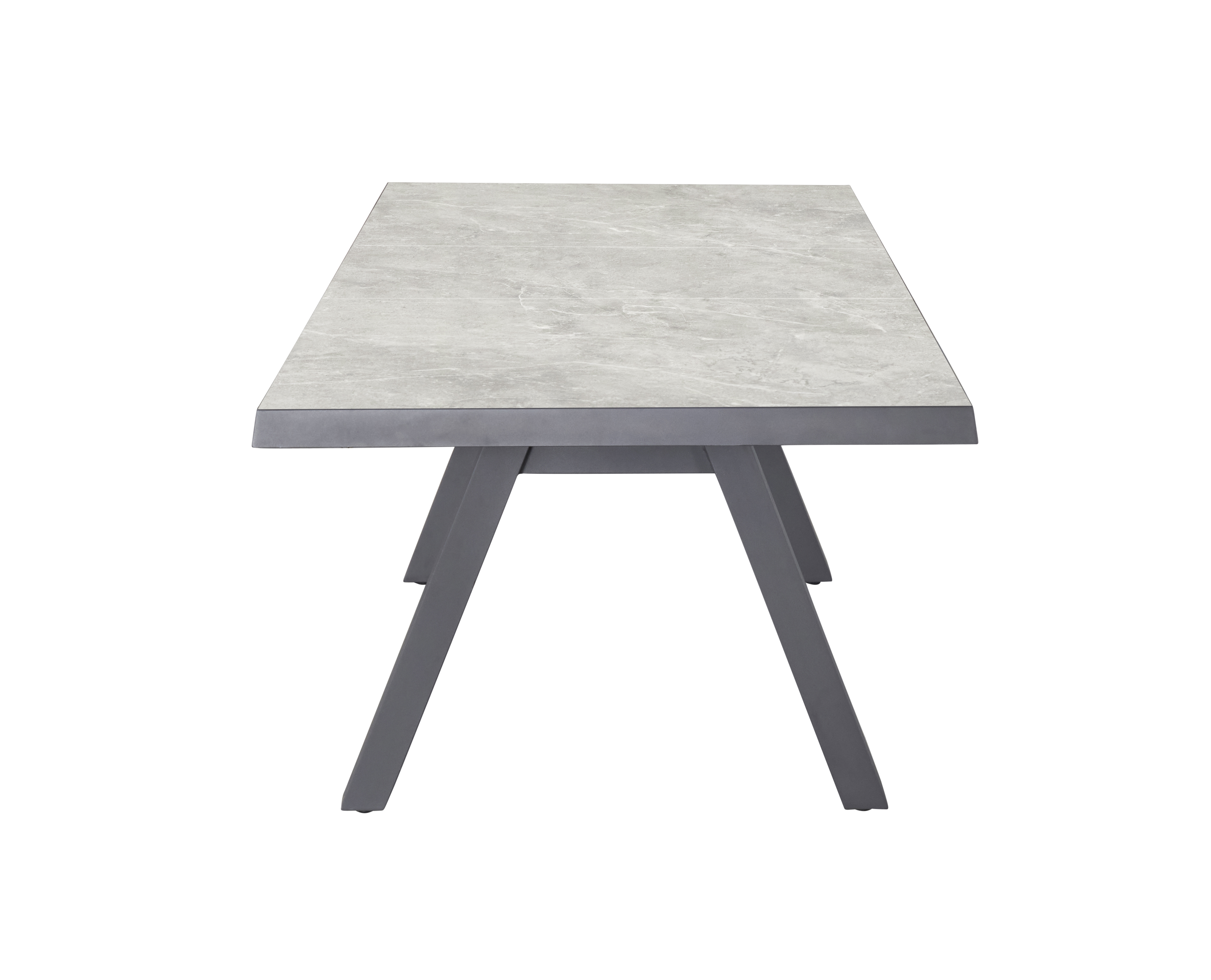 Ausziehtisch, Sintered Stone grau - Bari