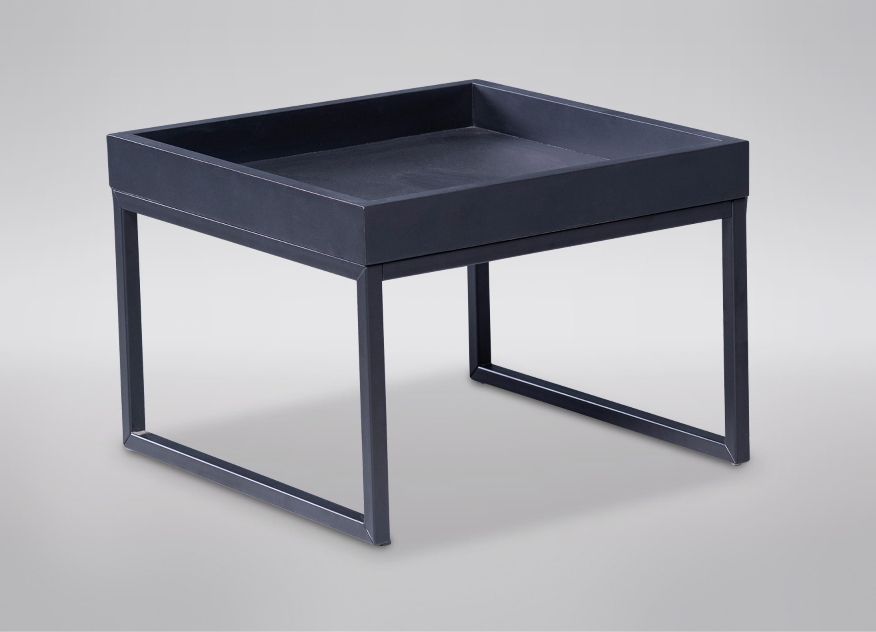 Couchtisch, Kernbuche massiv schwarz - Mirja