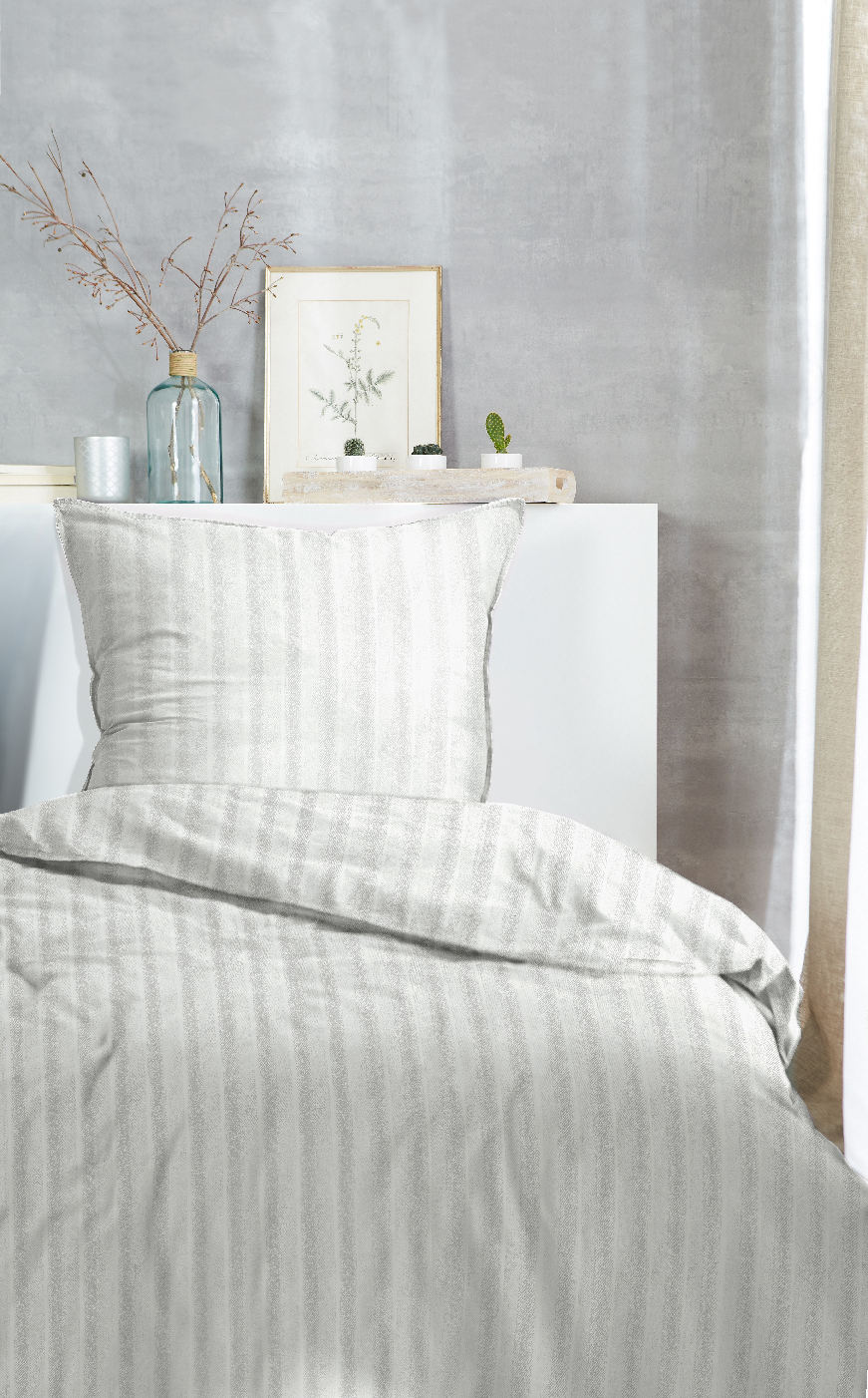 Renforce-Bettwäsche stonewashed Style - 135x200cm