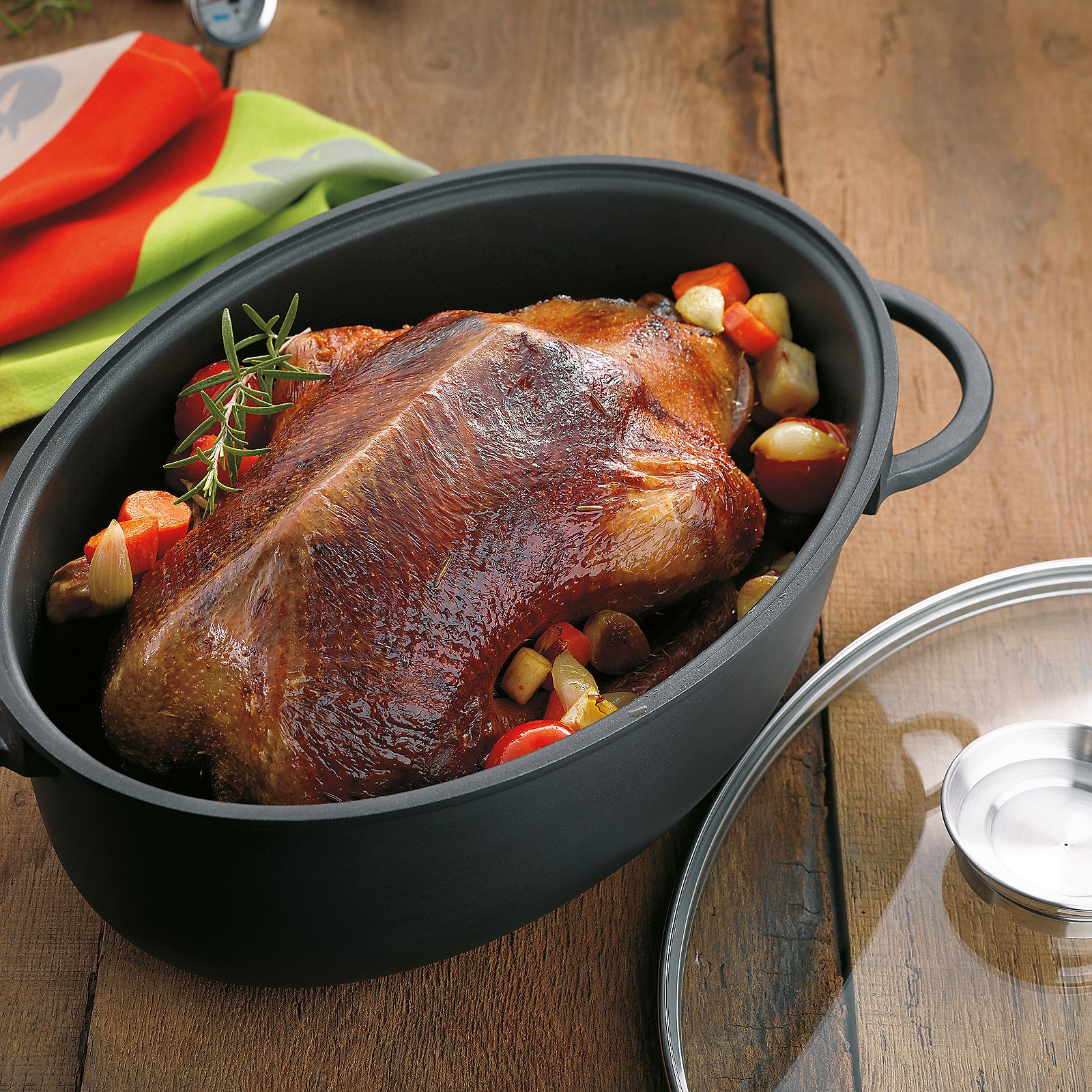 Bräter Kerros 28x13x45 cm - Aluguss schwarz