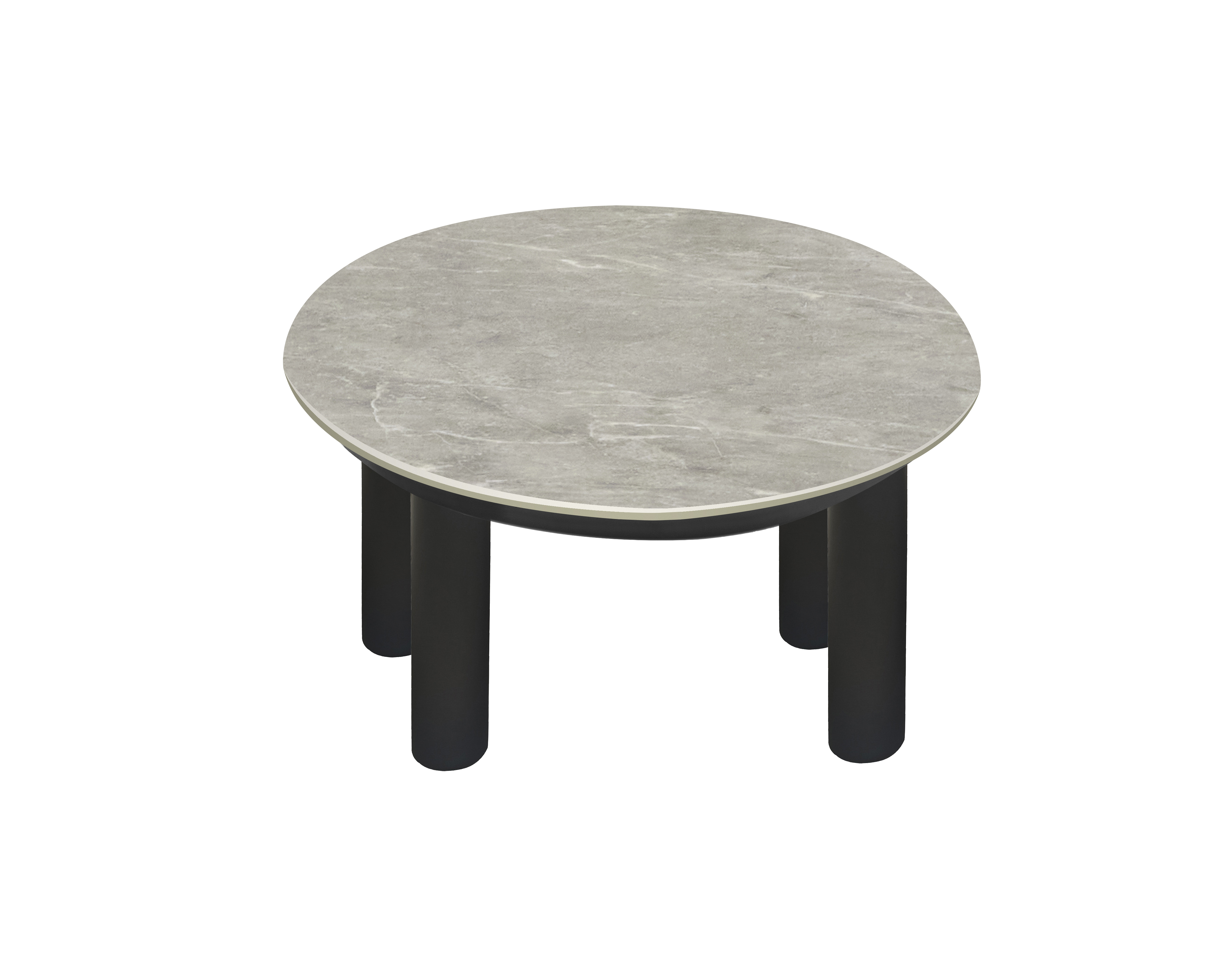 Couchtisch, Outdoor, oval, Beton-Optik - Puerto