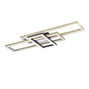 Deckenleuchte MATERA - Metall/Alu/Holzfurnier, 3xLED