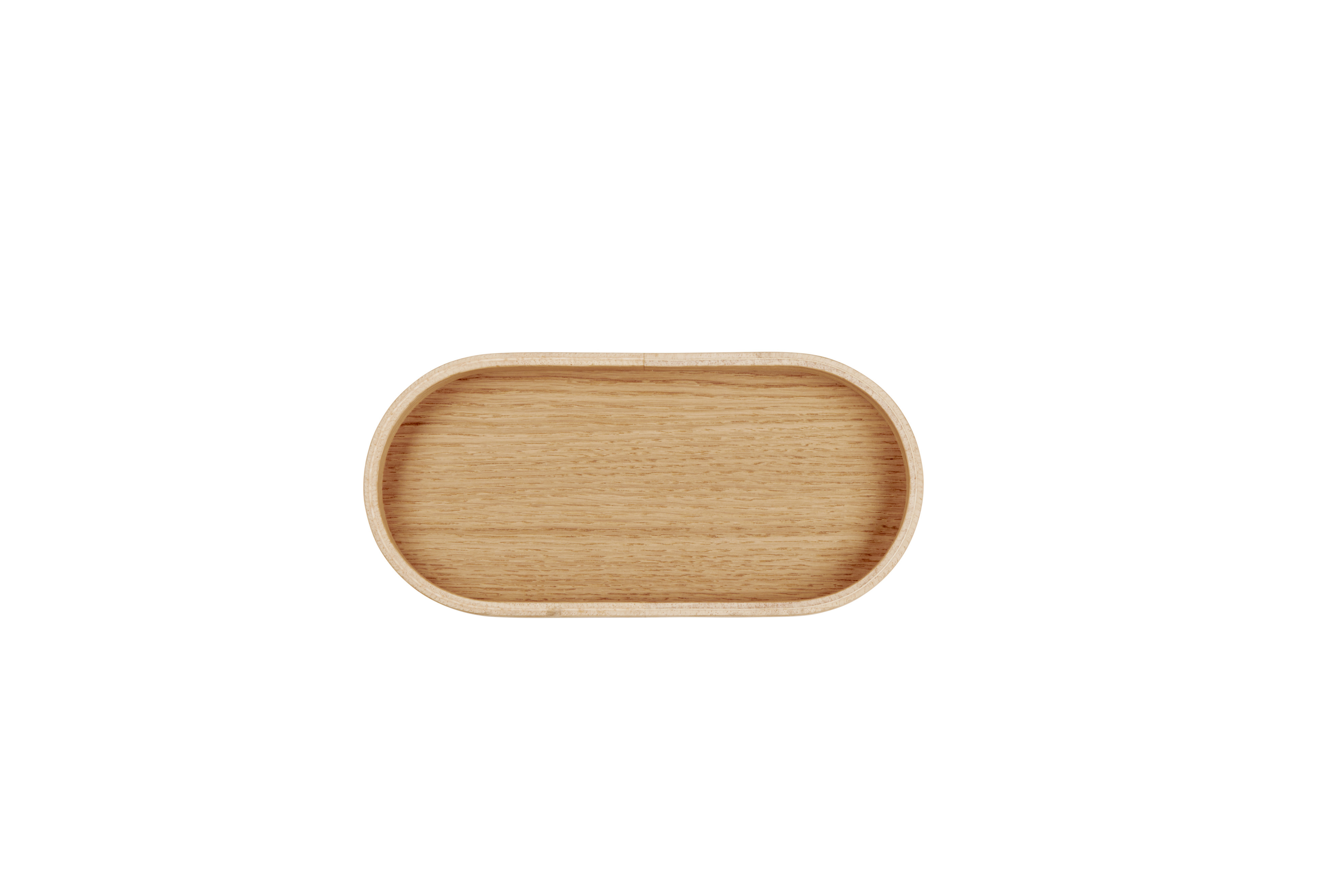 Tablett oval, 23 x 11 cm, H. 2 cm, Eiche - wood trays oval