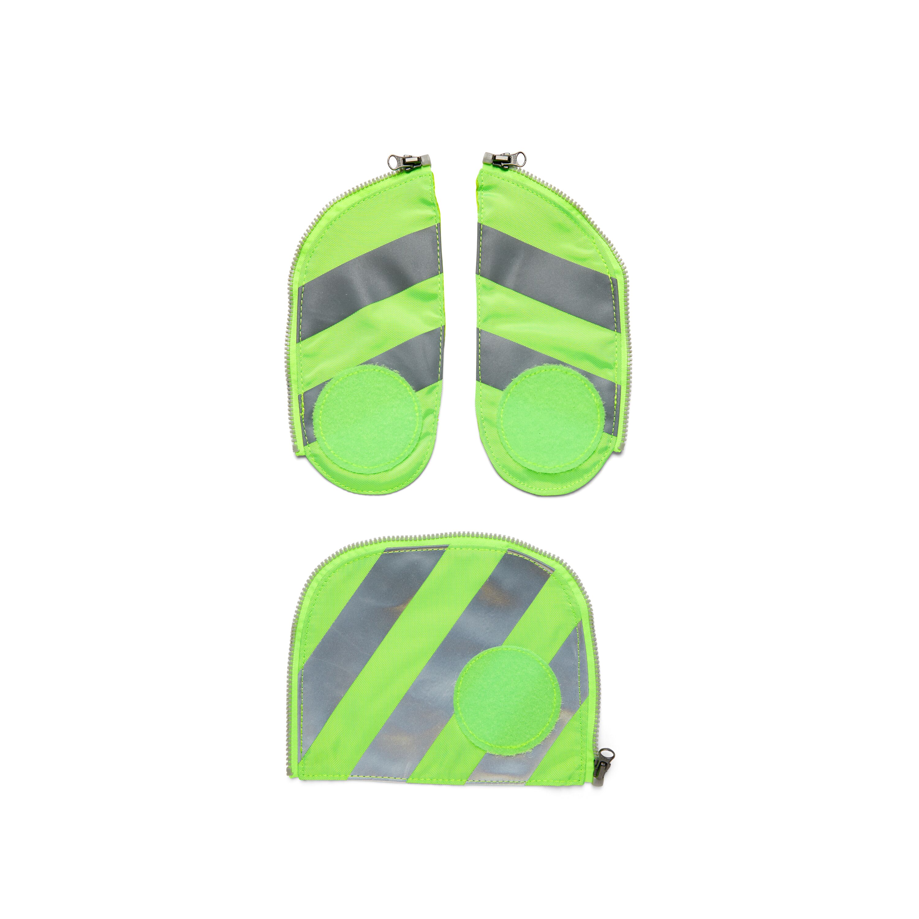 egobag Sicherheitsset, grün - fluo zip mit reflektorstreifen