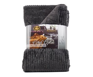 Wohndecke Cord Optik, anthrazit - 150x200 cm, Mikrofaser