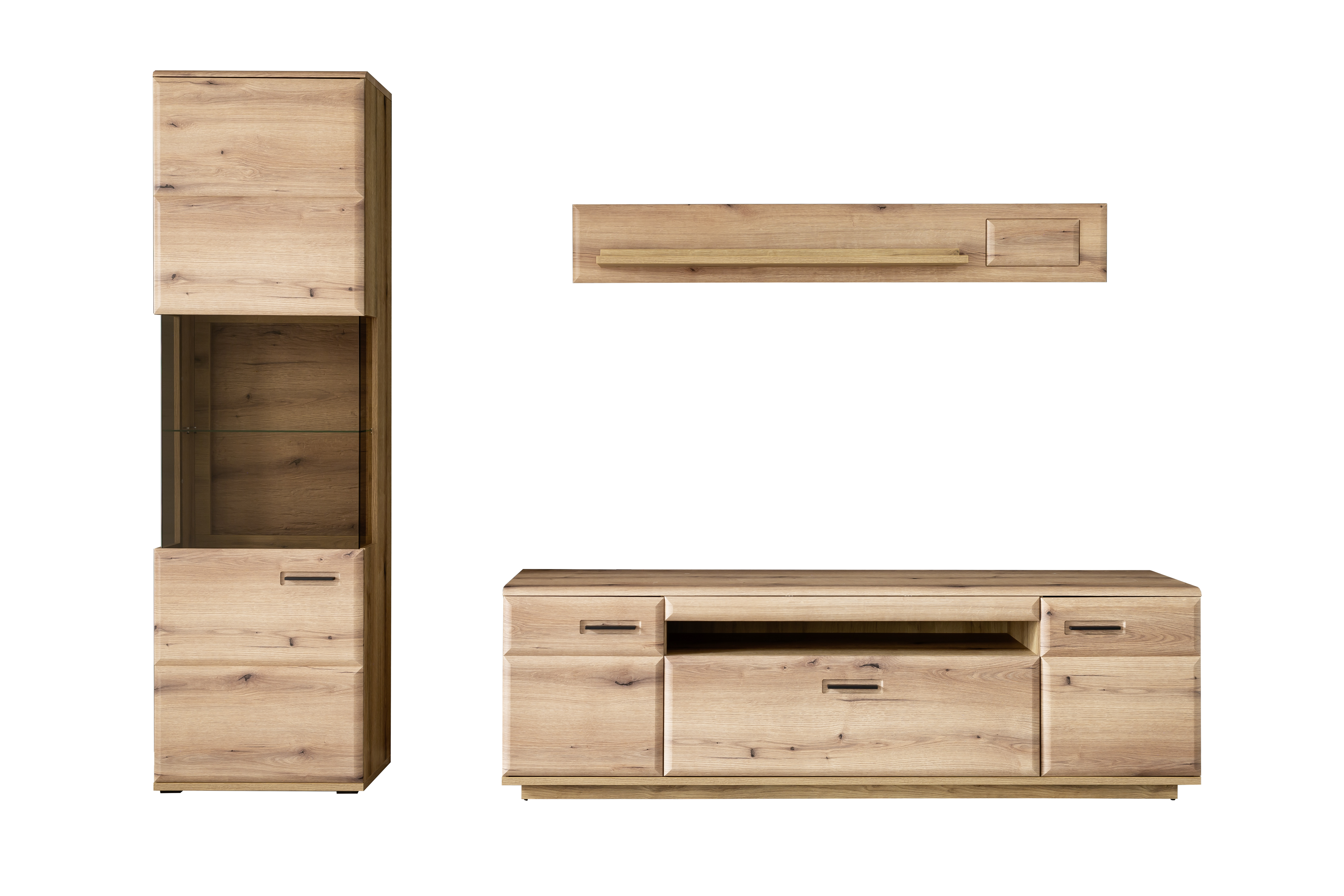 Wohnwand, Eiche Evoke Nachbildung - LS25 Careto