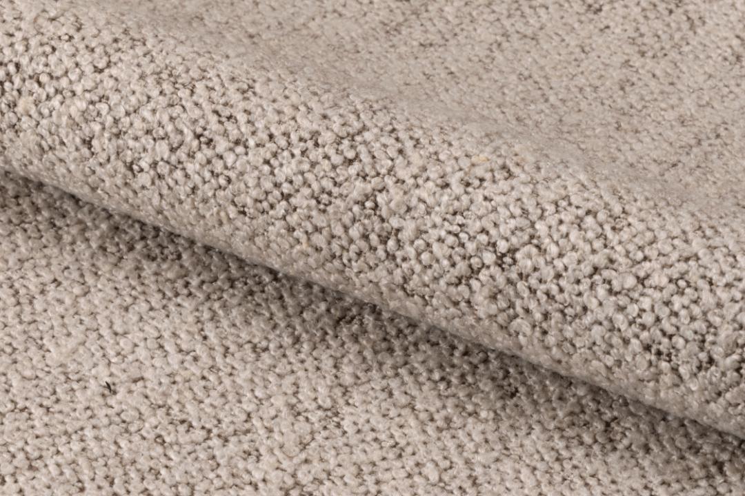 Stuhlsatz, Stoff beige, Metall schwarz - Asra