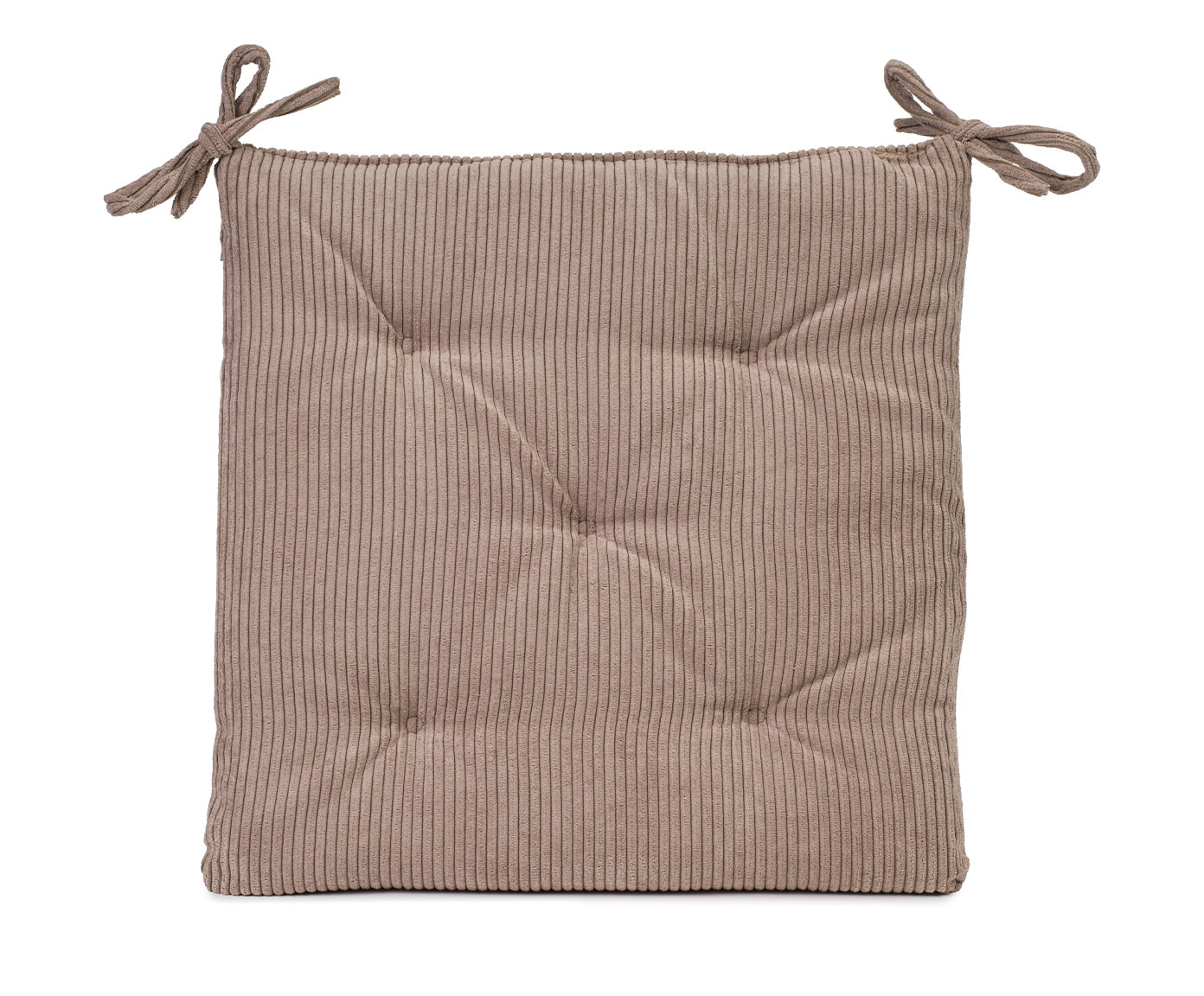 Sitzkissen Capri, Cordoptik - 40x40cm, 100% Polyester, taupe