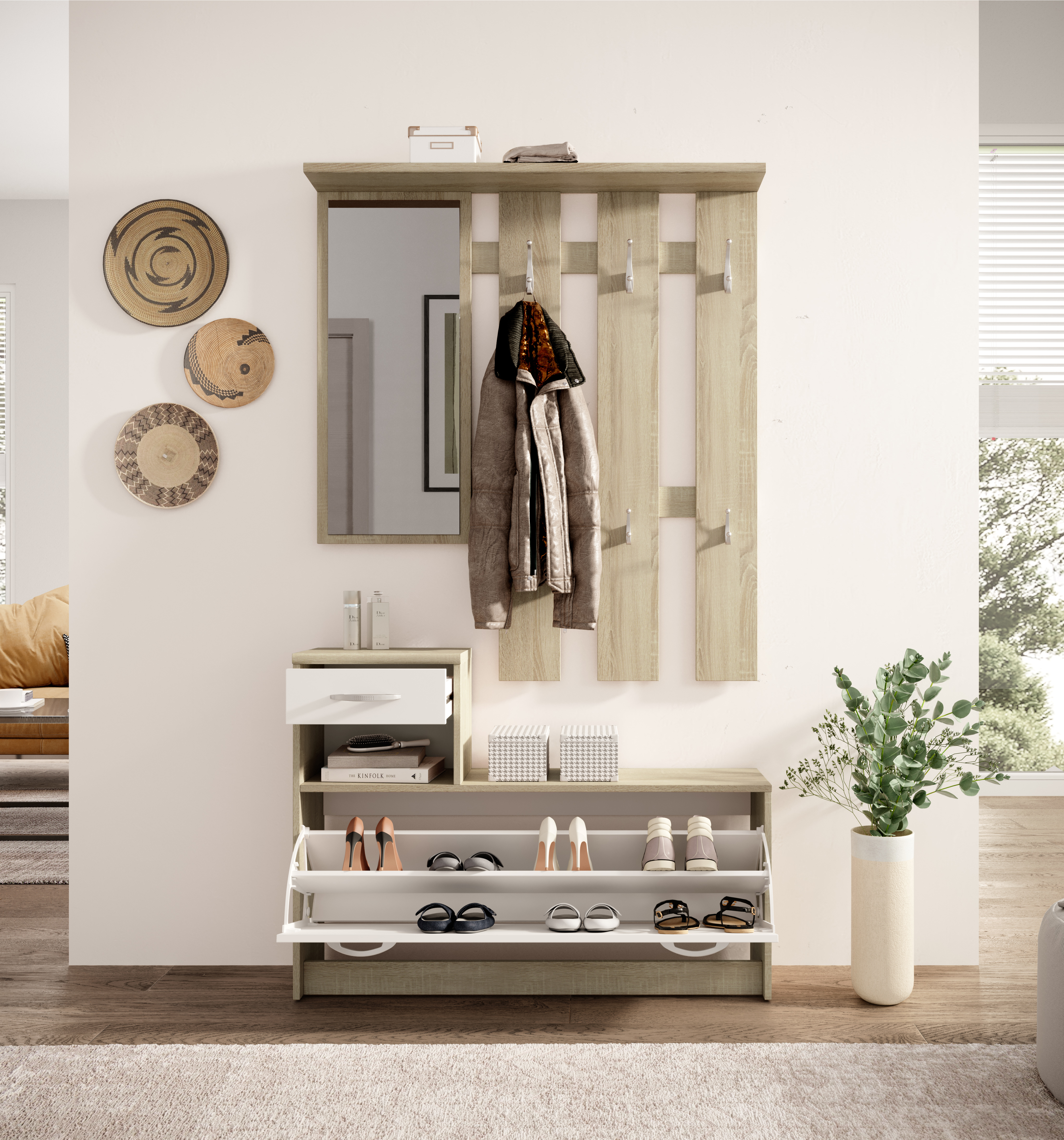 Garderobe, Eiche Sonoma Dekor - MyStyle 6017