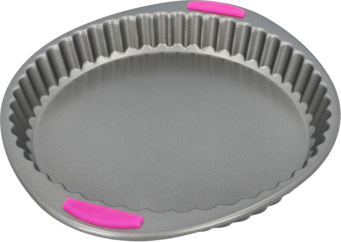 Quicheform mit Griff, ca. Ø 28cm, Höhe ca. 4cm - mit Antihaftbeschichtung