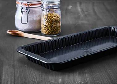 Tarteform Boden Emaille, 40 x17 cm, Premium Baking - Höhe 3 cm Tarteform Boden Emaille, 40 x17 cm, Premium Baking - Höhe 3 cm