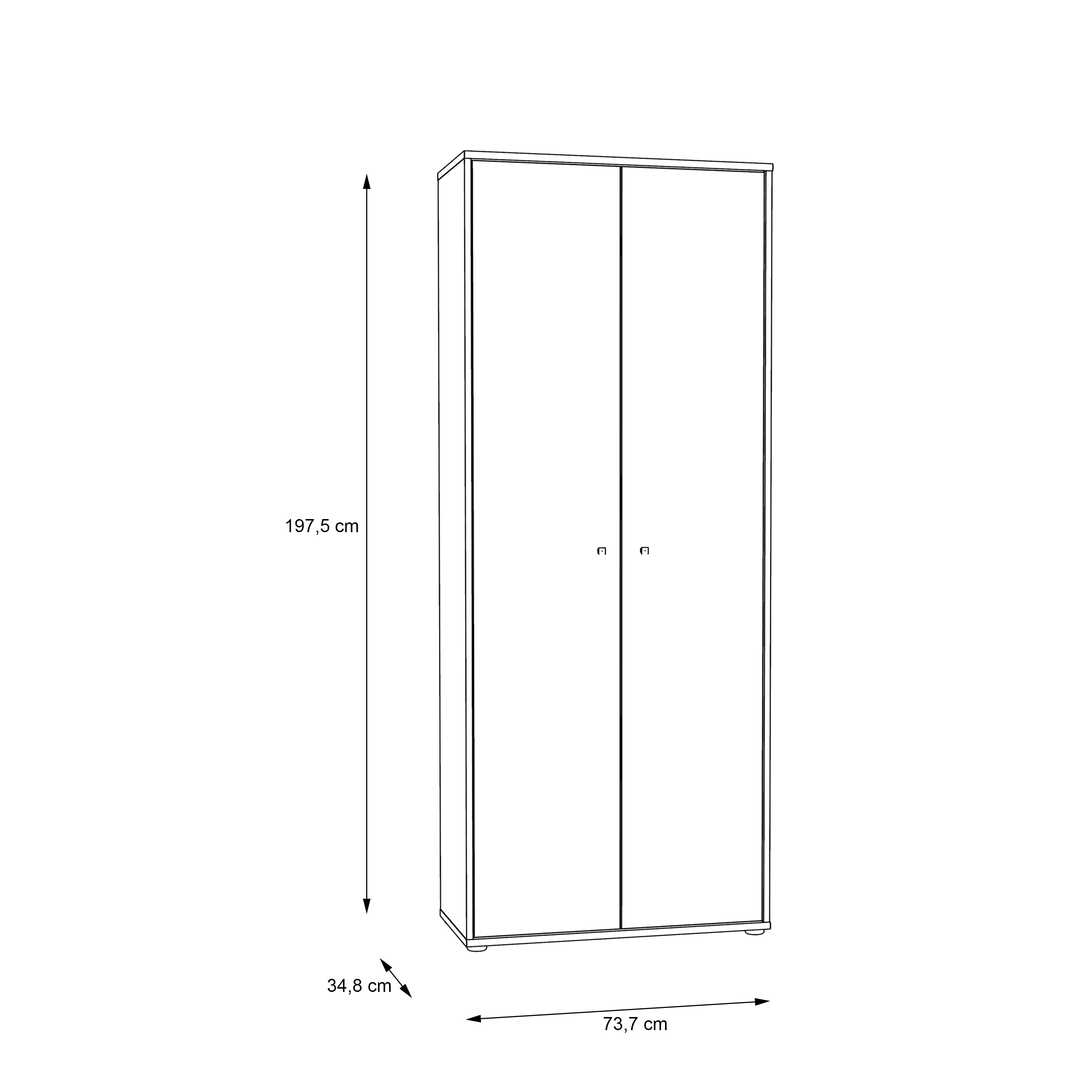 Schrank, Sonoma Oak - Faik