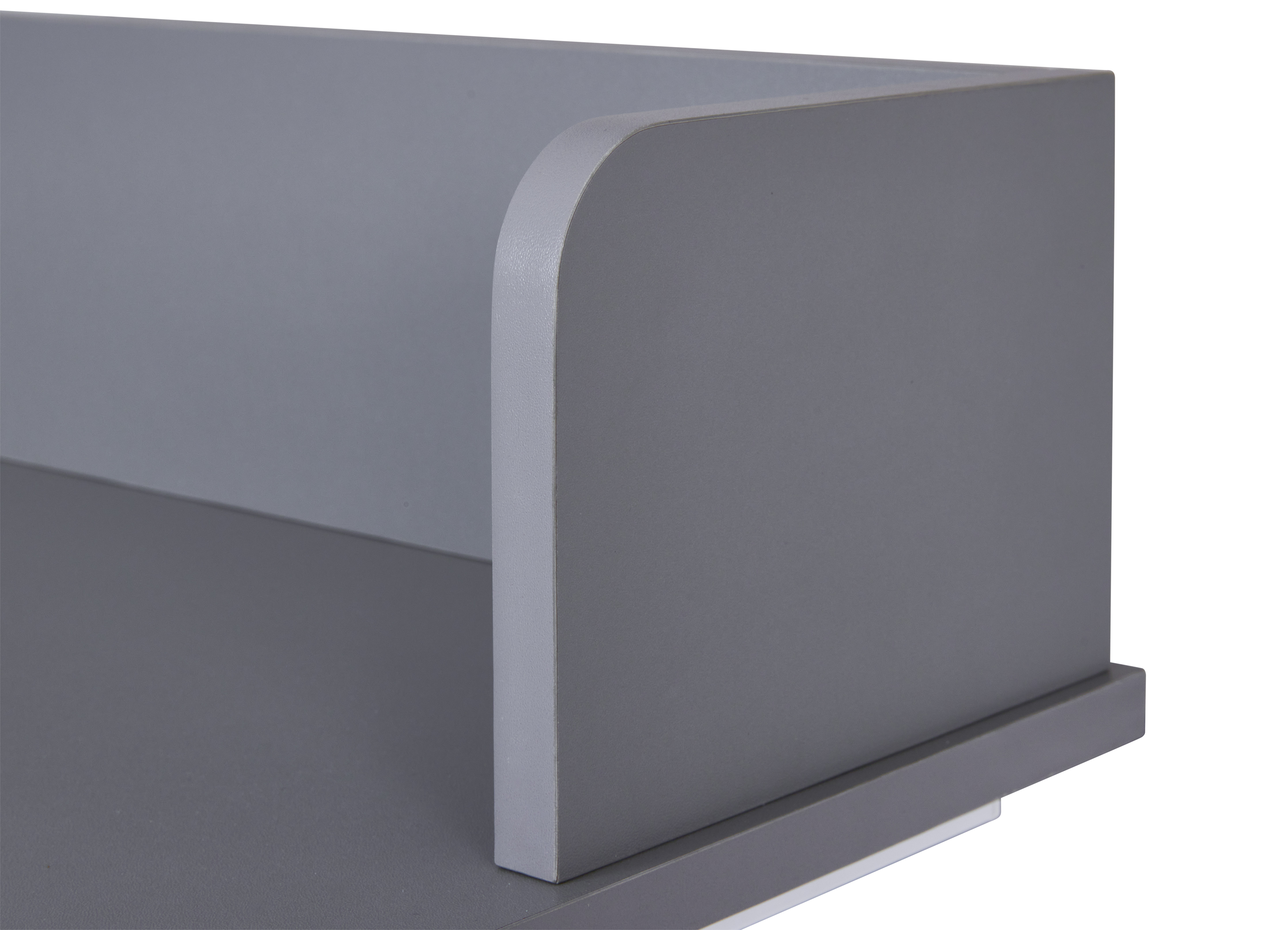 Schreibtisch, weiß/grau, höhenverstellbar - MyStyle 7011