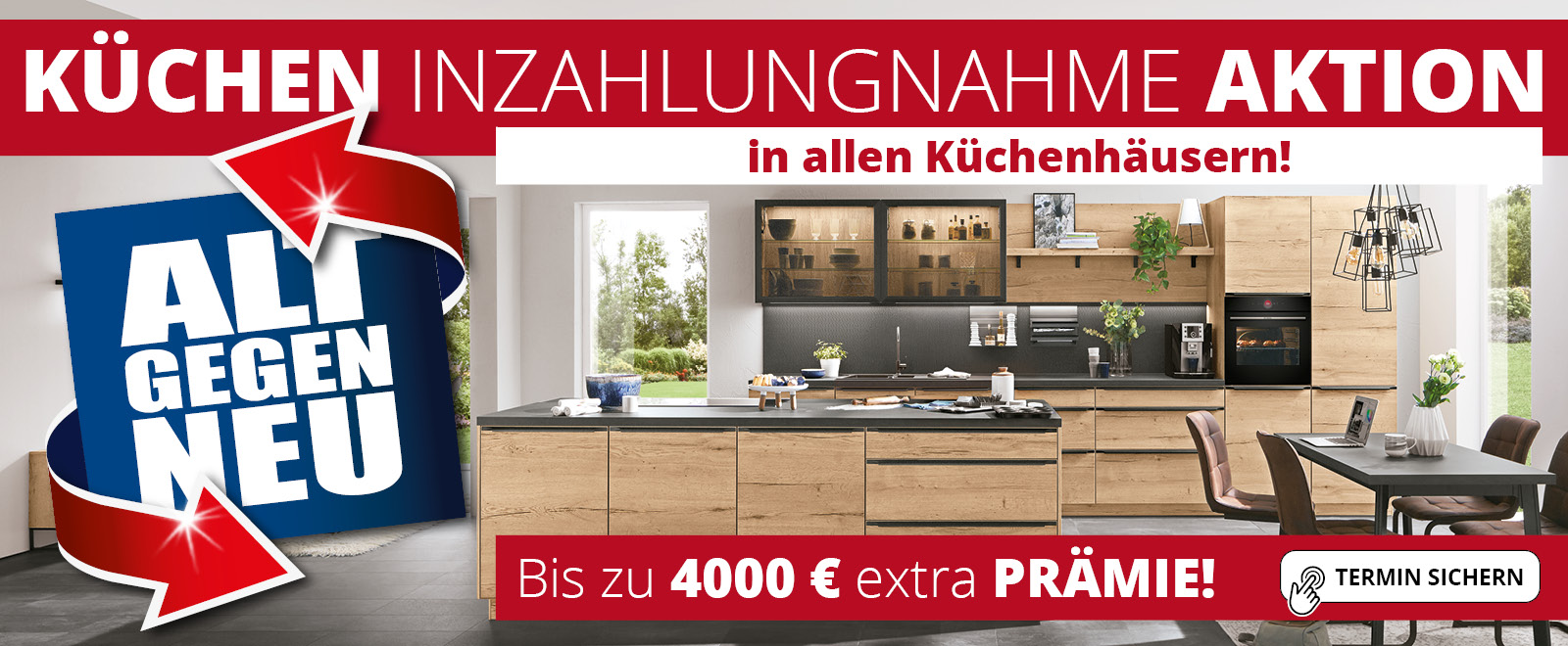 Küchen Inzahlungnahme Aktion • 07.02. bis 13.02.2026 in Osterhol-Scharmbeck • Bis zu 4000 € Prämie