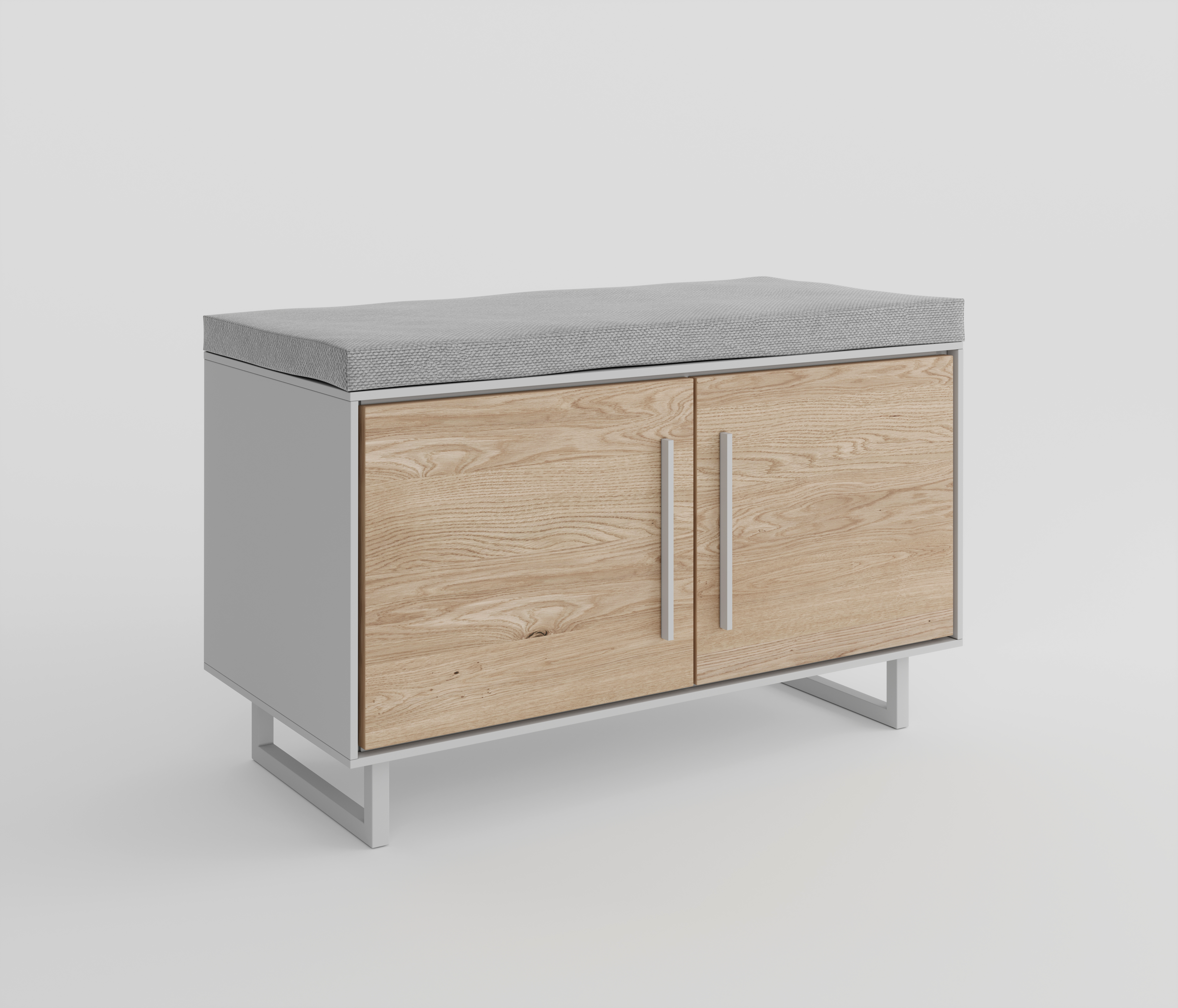 Garderobenbank, Eiche bianco  - Elenora