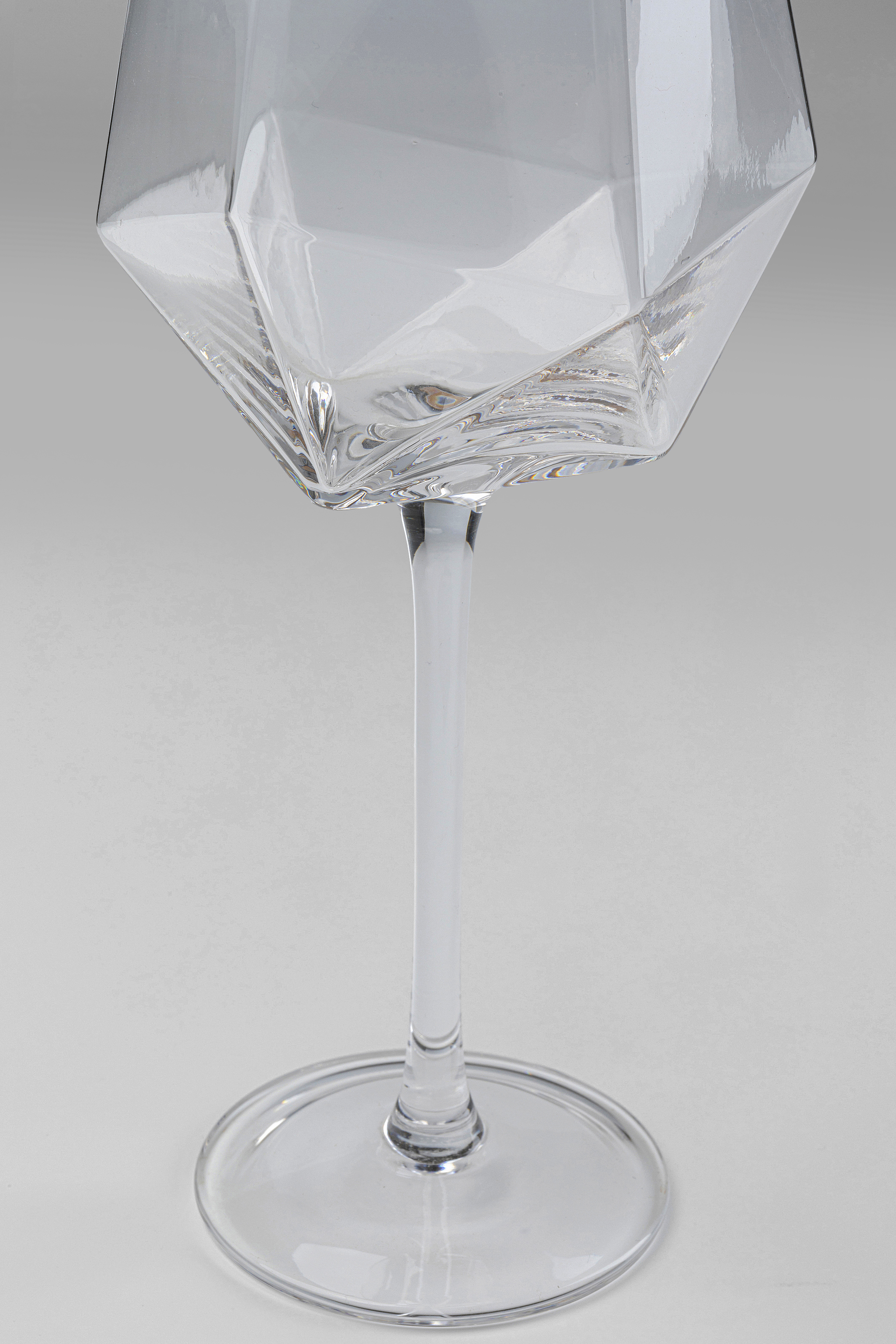 Weinglas Diamond, Glas klar, Goldrand - Geschirr