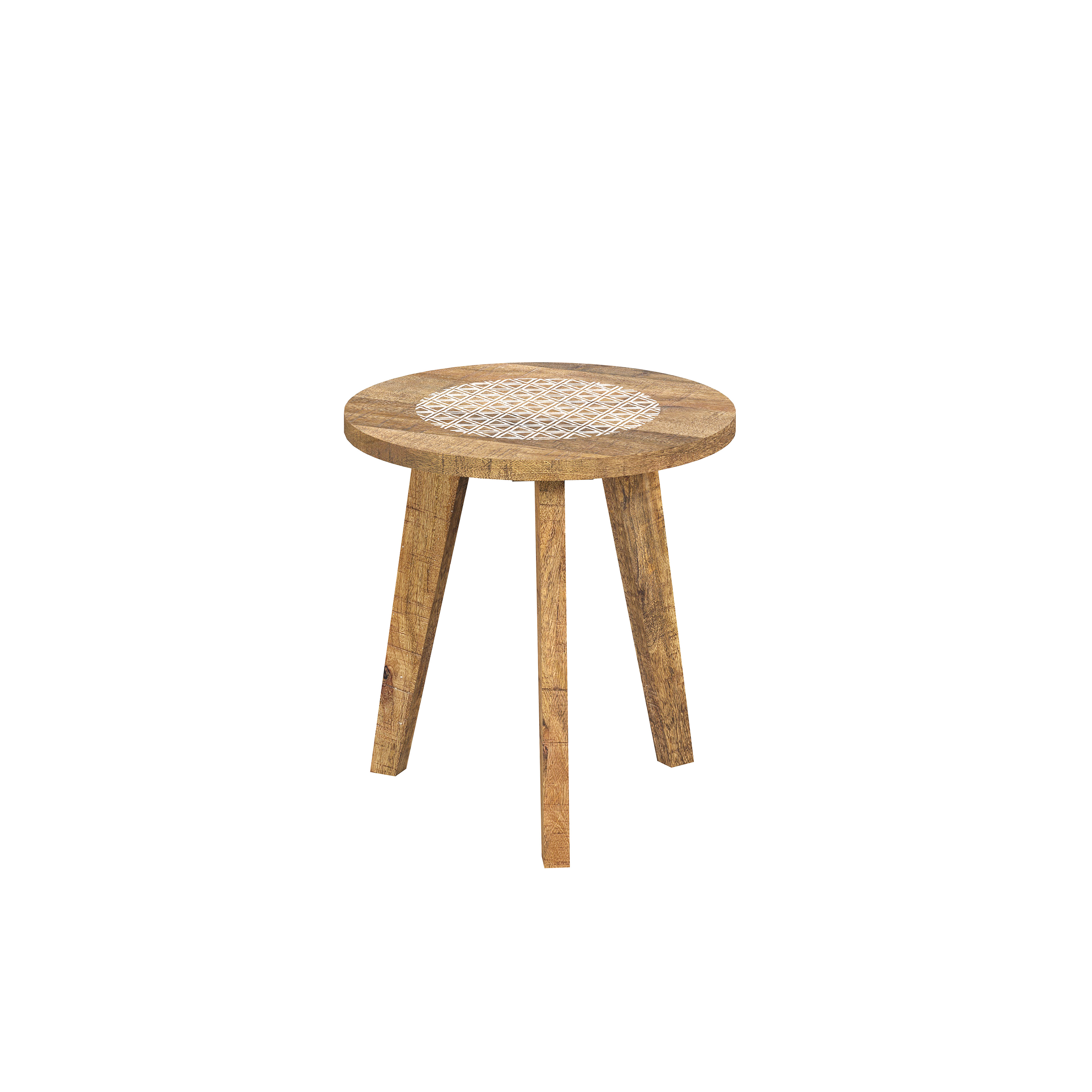 Beistelltisch, Mangoholz, Ø ca.40cm - MyStyle 1008