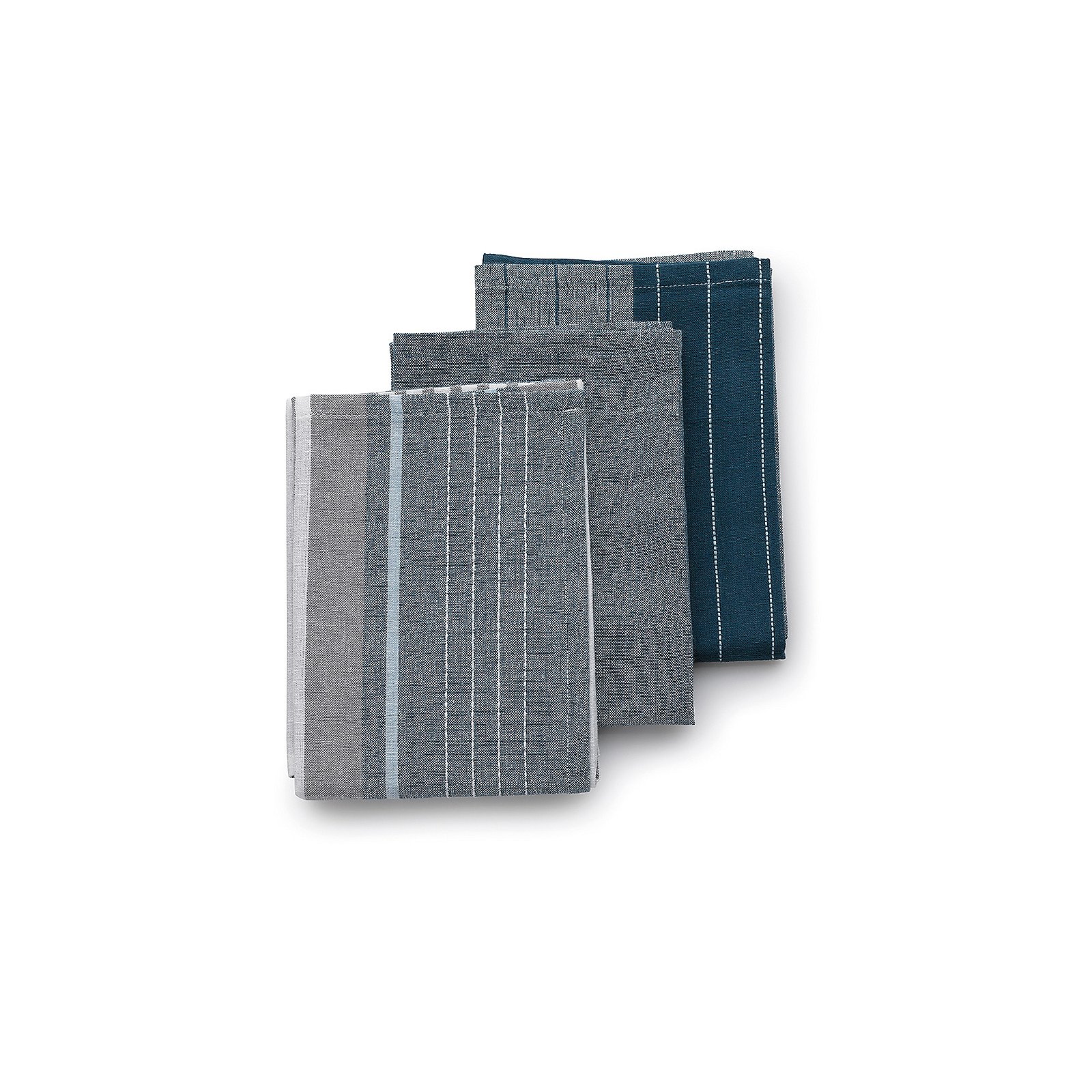 Geschirrtuch Pasado, 3-er Set - 100% baumwolle, jeansblau, 65x45cm