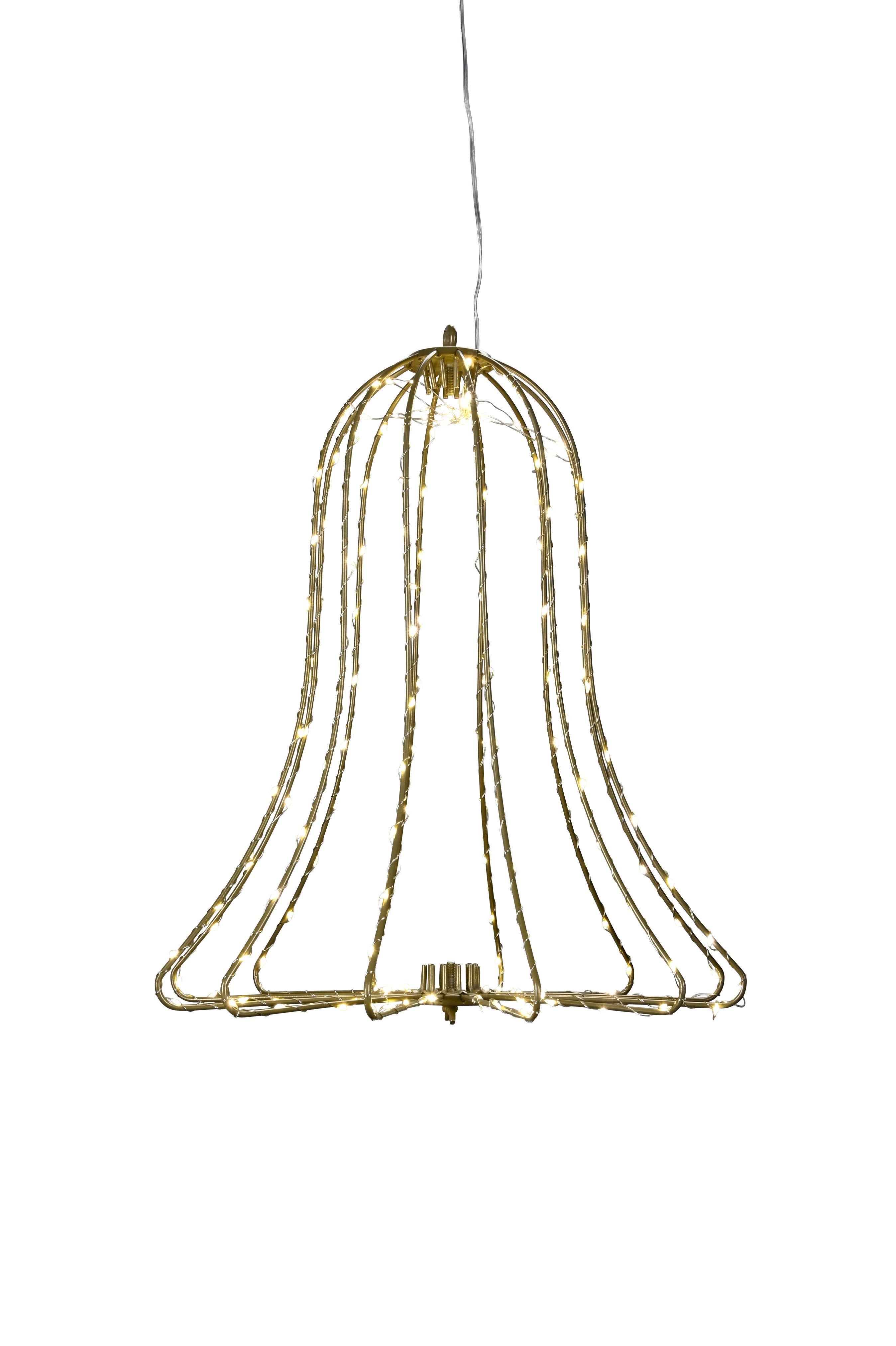 Glocke LED - 40cm, champagner, outdoor